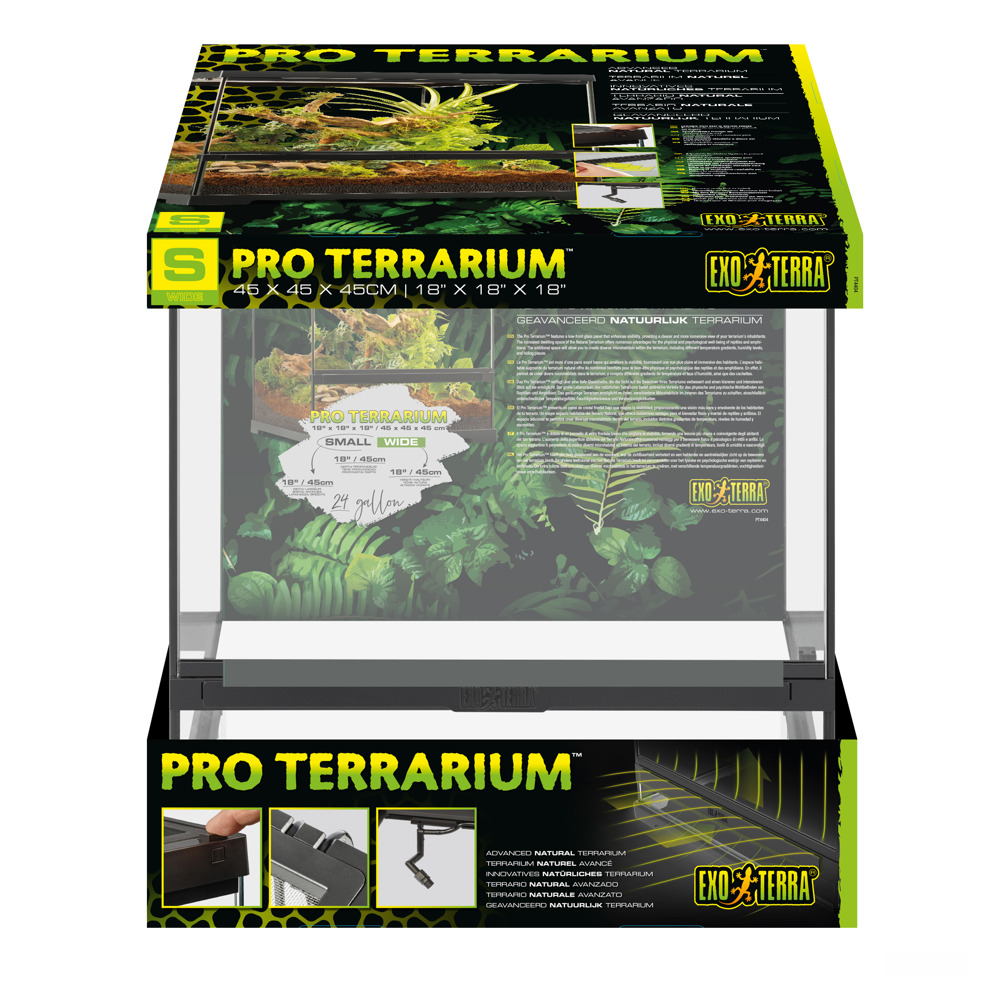 Exo Terra Pro Terrarium - 45x45x45cm