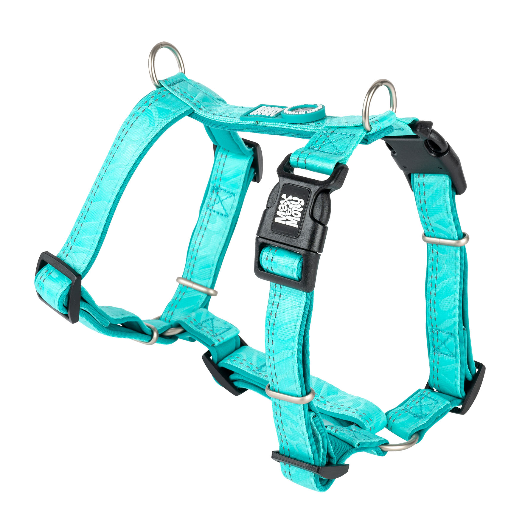 Max&Molly harnais confort turquoise/S, H:30-46cm/B:41-52cm