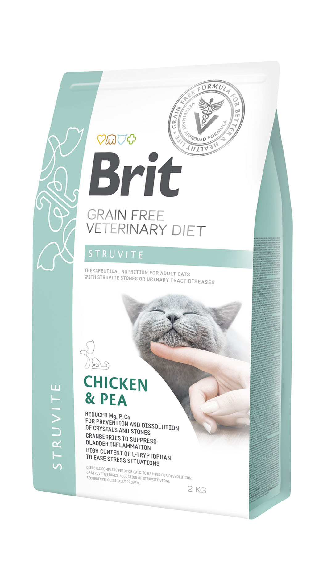 Brit Vet Cat Struvite – Poulet & Pois, croquettes pour chats