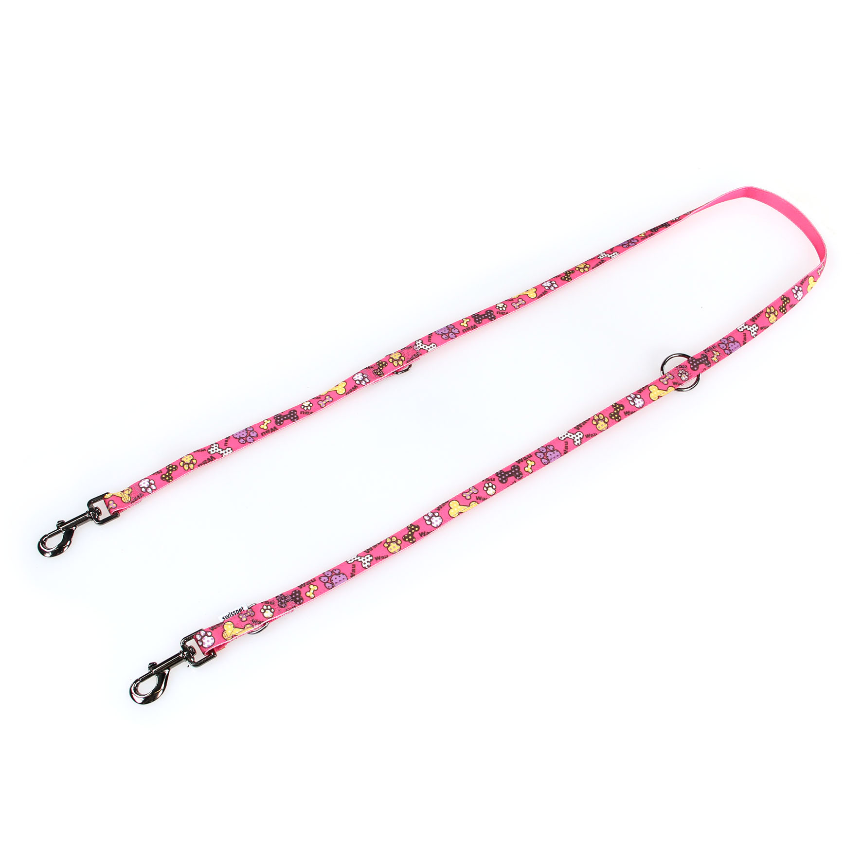 Trendline Laisse B & W, rose, 25mm/180cm