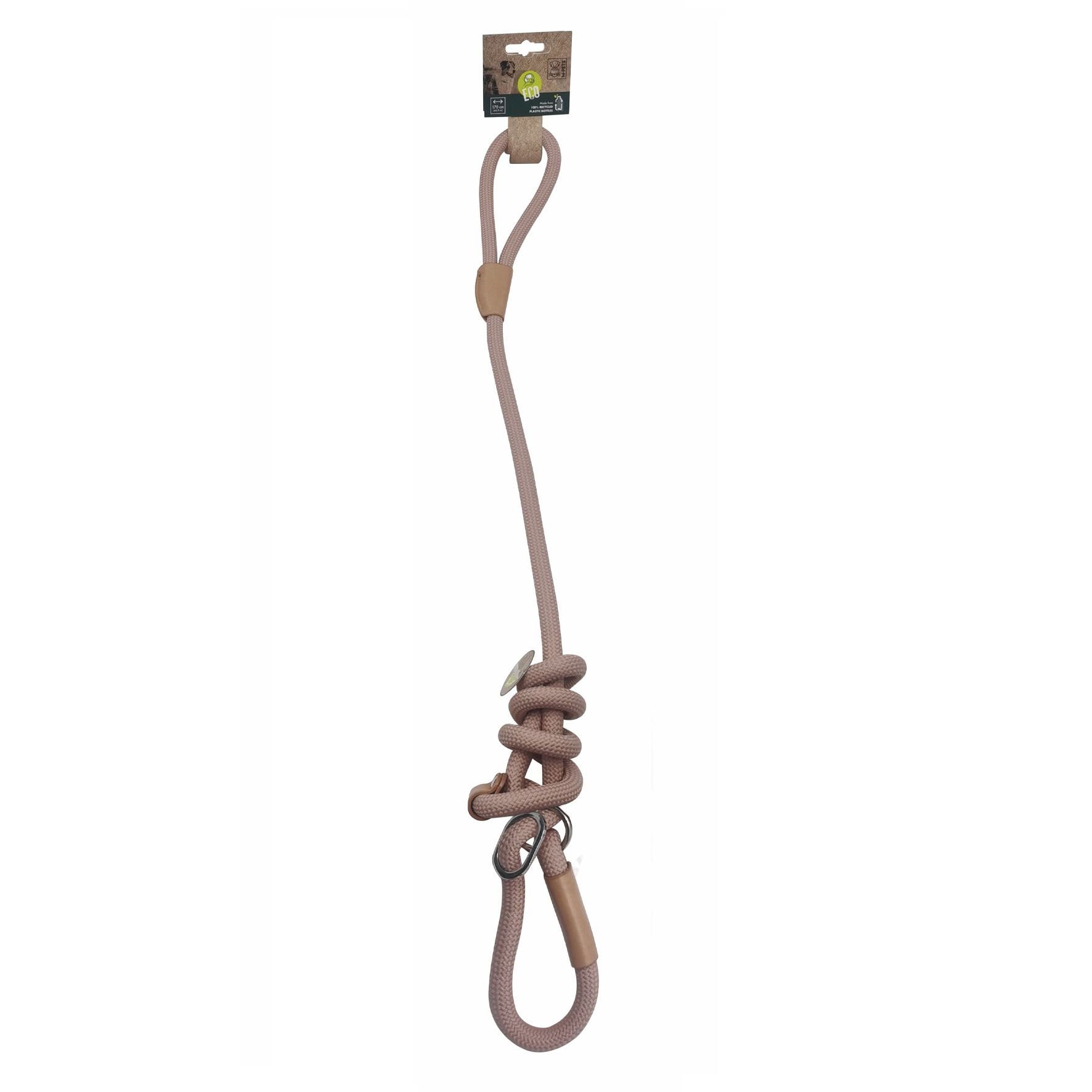 M-Pets Hundeleine & Halsband 2in1 S, weiss, 12mm/150cm