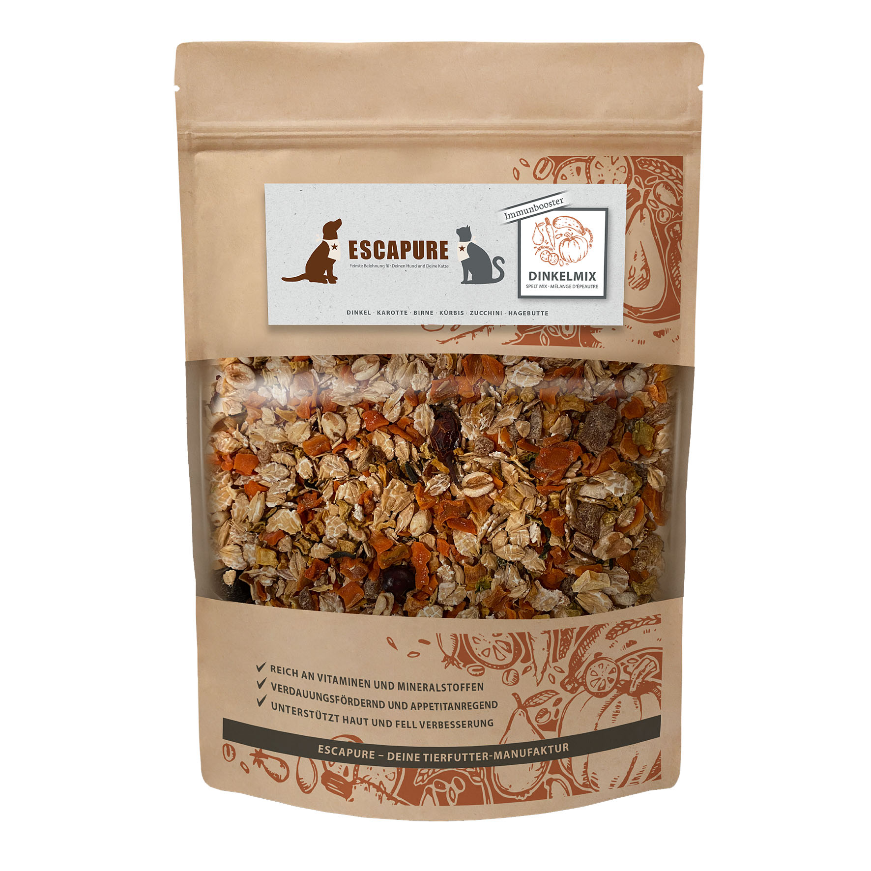 Escapure Müsliflocken Dinkelmix 1Kg