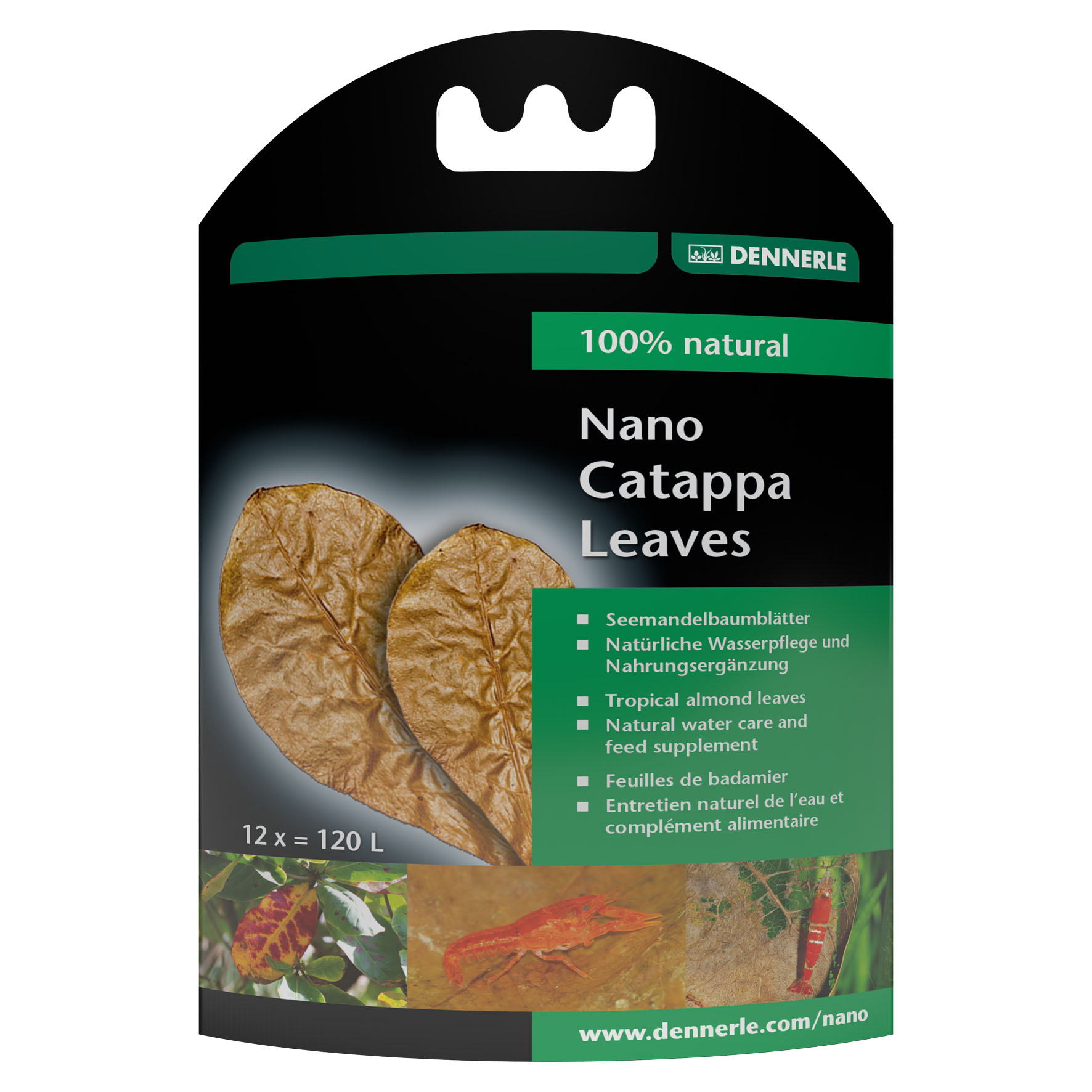 Dennerle Nano Catappa Leaves, ca. 6,5x8,5cm 12 Stück für 120l Dennerle Nano Catappa Leaves, ca. 6,5x8,5cm 12 Stück für 120l