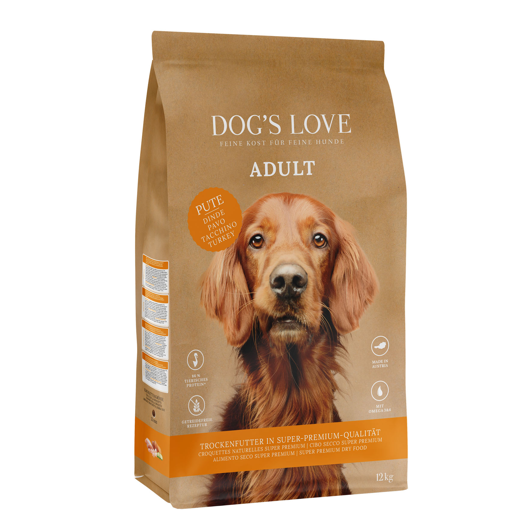 Dog's Love Truthahn, Süssskartoffel & Preiselbeere, 12 kg