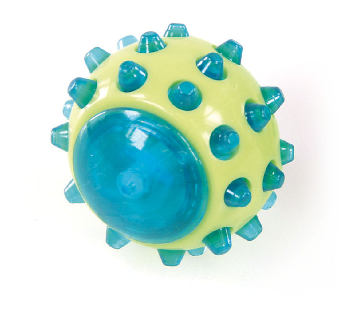 swisspet balle lumineuse Light-Rocker, bleu-vert clair, 7.5x6.5cm