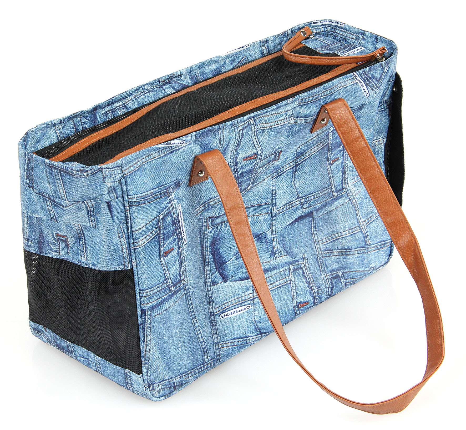 swisspet Hunde- & Katzen-Tragtasche Jeans