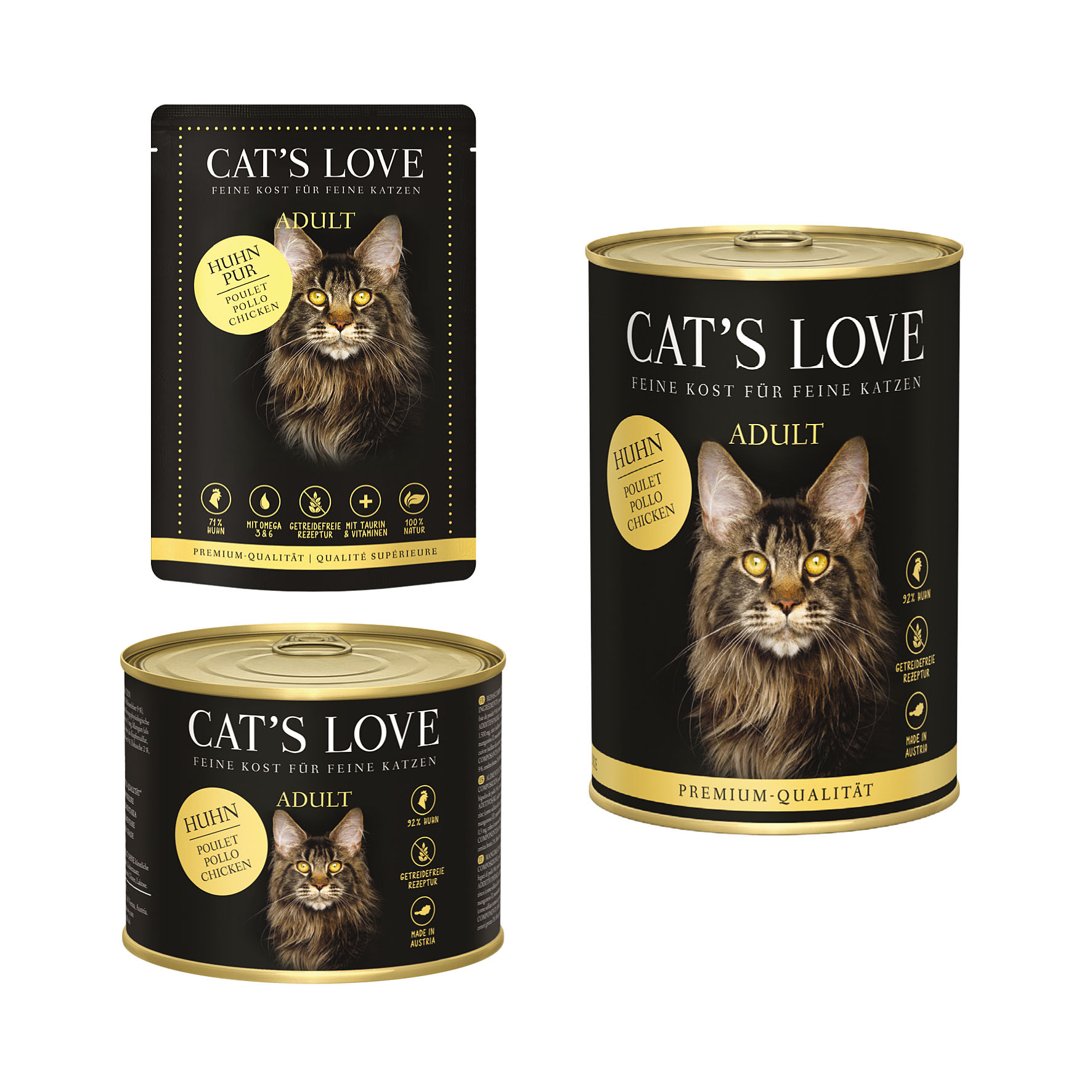 Cat‘s Love Adult Huhn pur