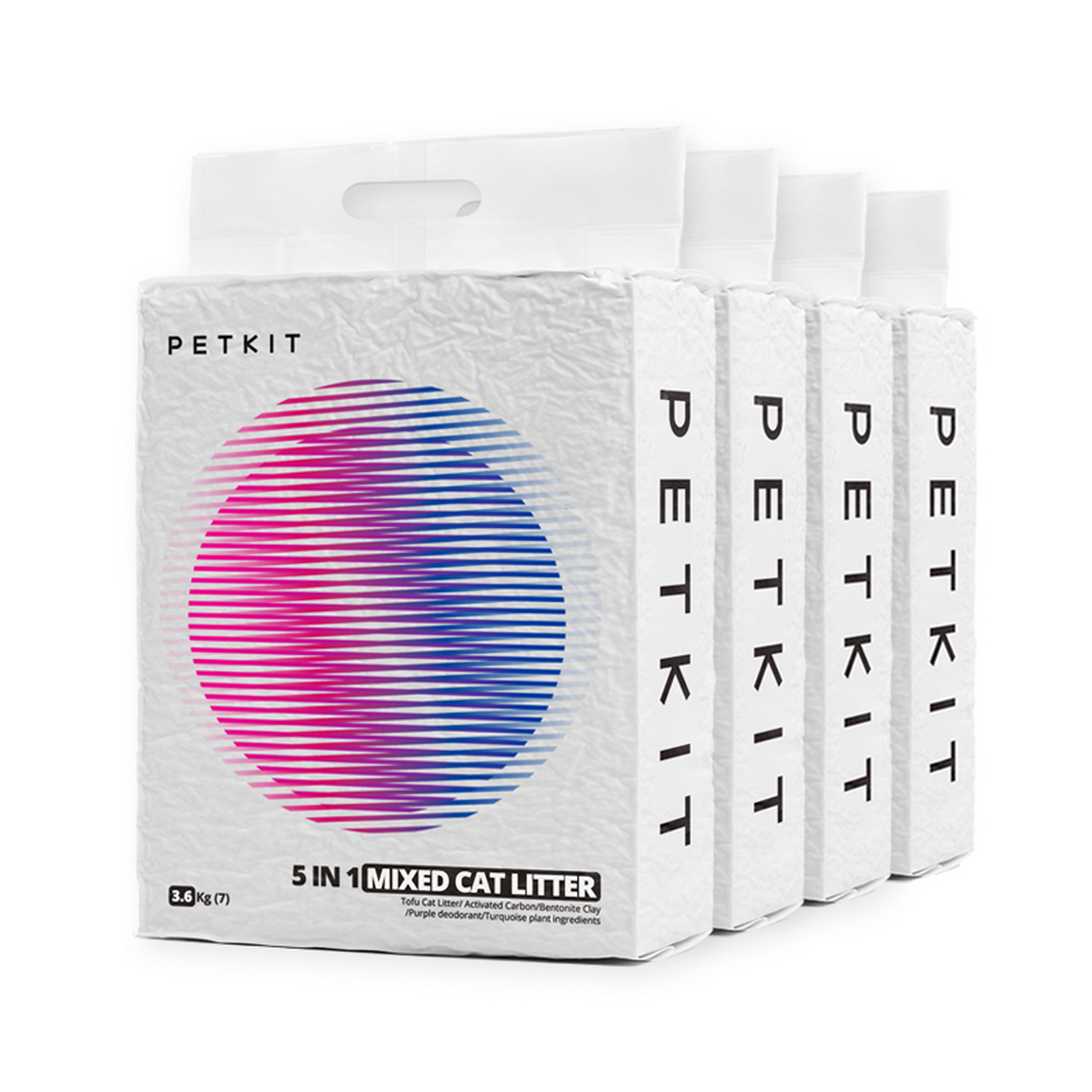 PETKIT 5in1 Mixed Katzenstreu, 4-Pack