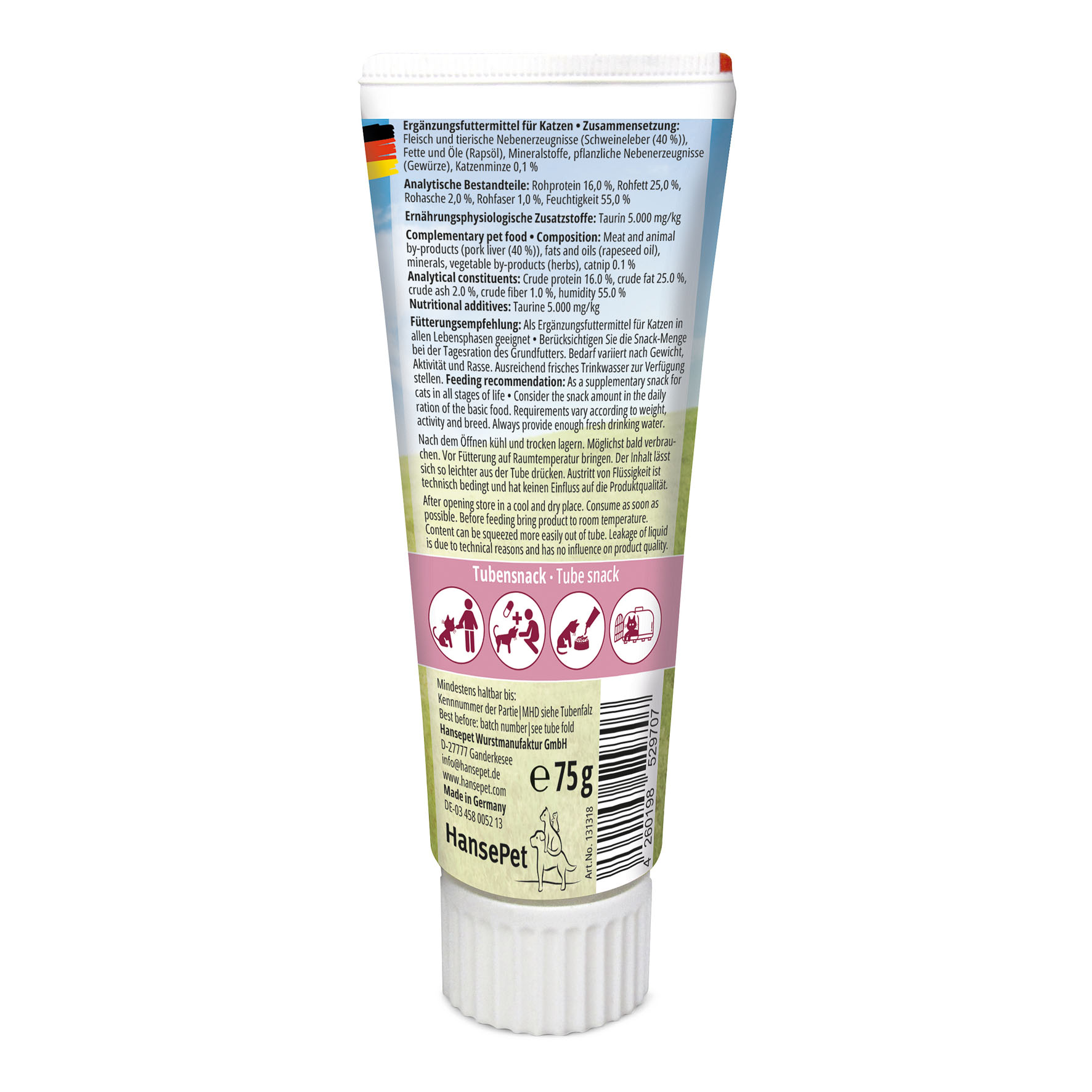 Tubicat Leberpaté mit Katzenminze, 75g