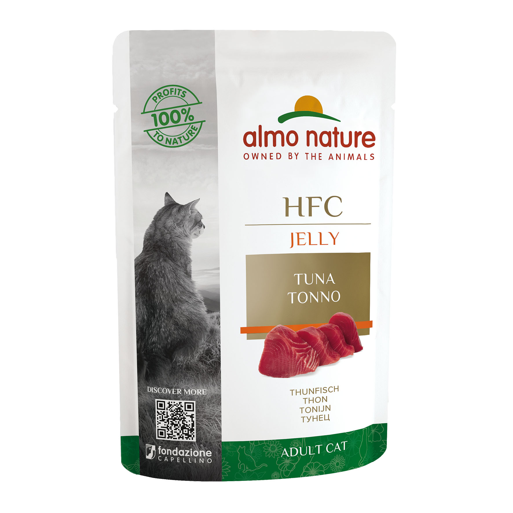 Almo HFC Natural Thunfisch in Jelly 55g Almo HFC Natural Thunfisch in Jelly 55g