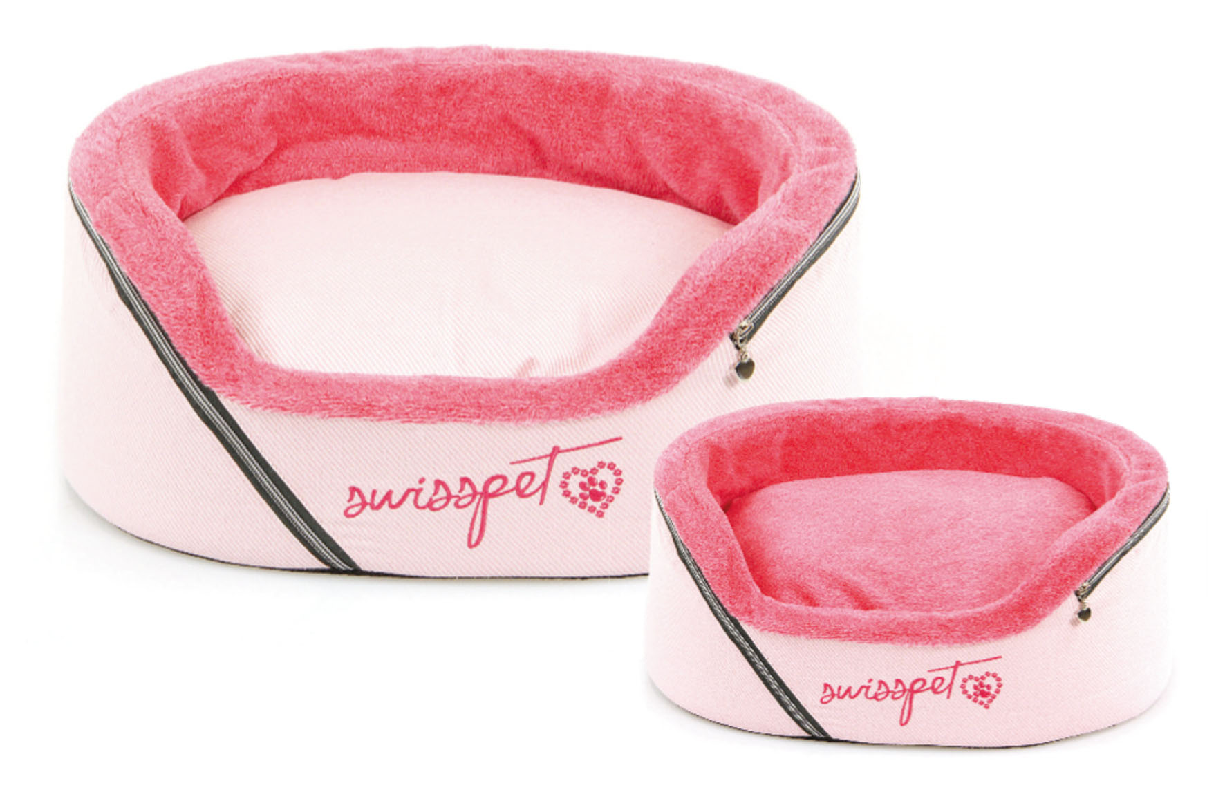 swisspet Hunde- & Katzenbett Love, rosa