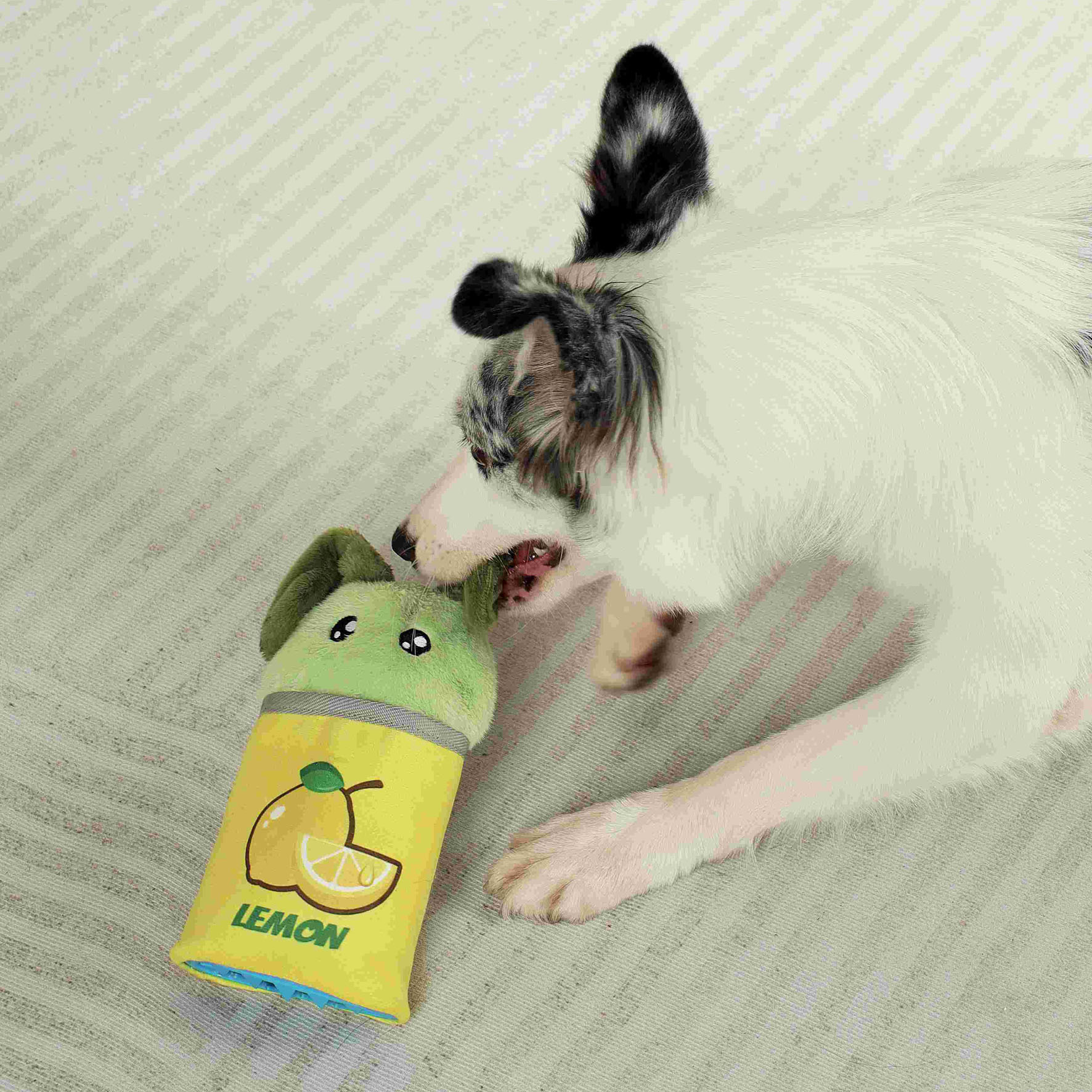 M-Pets Hundespielzeug Trevor, Gelb & Grün, 11,7 x 5 x 23,5 cm