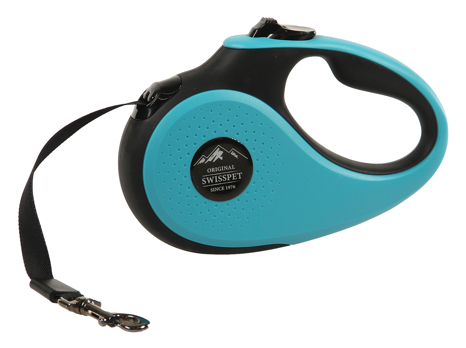 swisspet Laisse à enrouleur Montana XS, turquoise