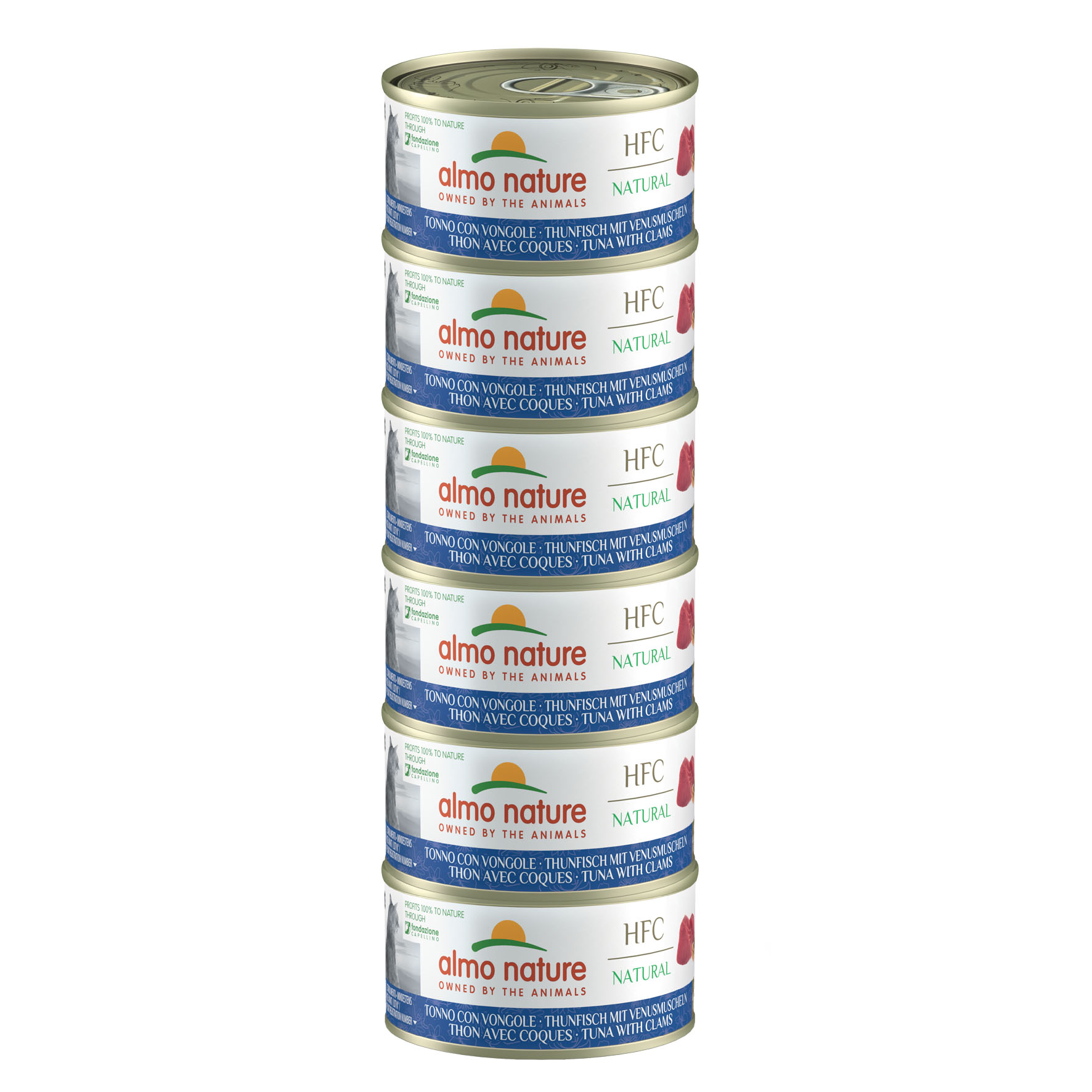 Almo HFC Natural Thunfisch & Venusmuscheln Megapack 6x70g Almo HFC Natural Thunfisch & Venusmuscheln Megapack 6x70g