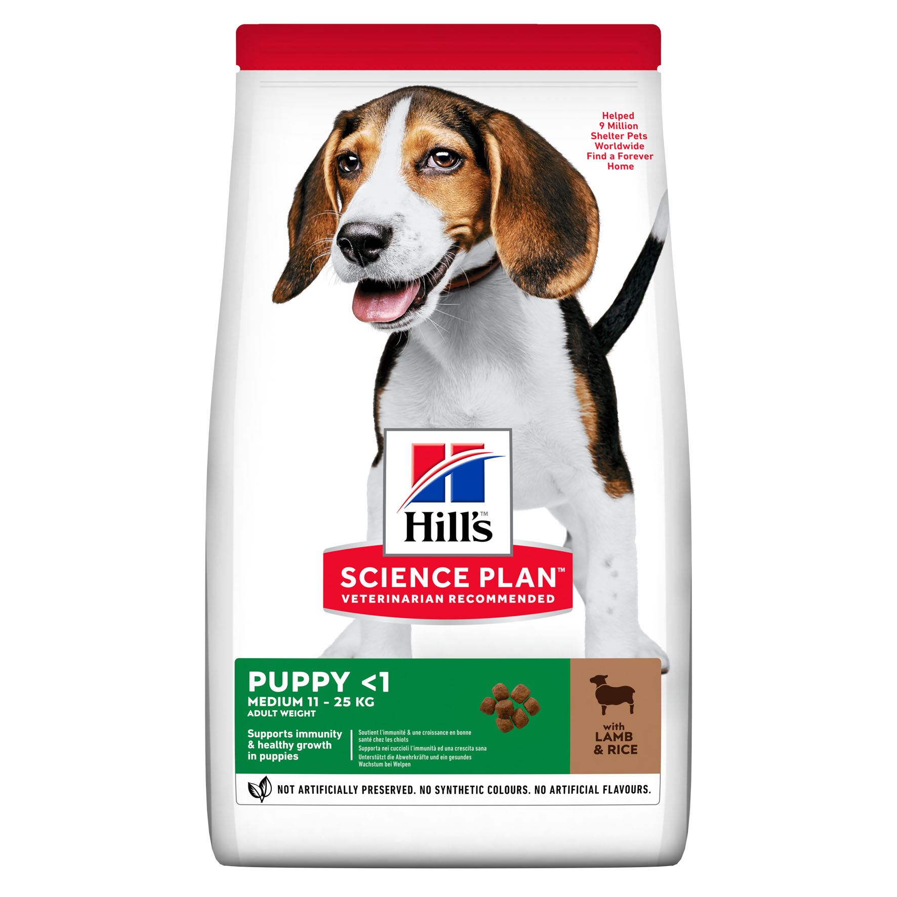 Hill's Science Plan Puppy Healthy Development, Medium, Lamb & Rice, 14kg