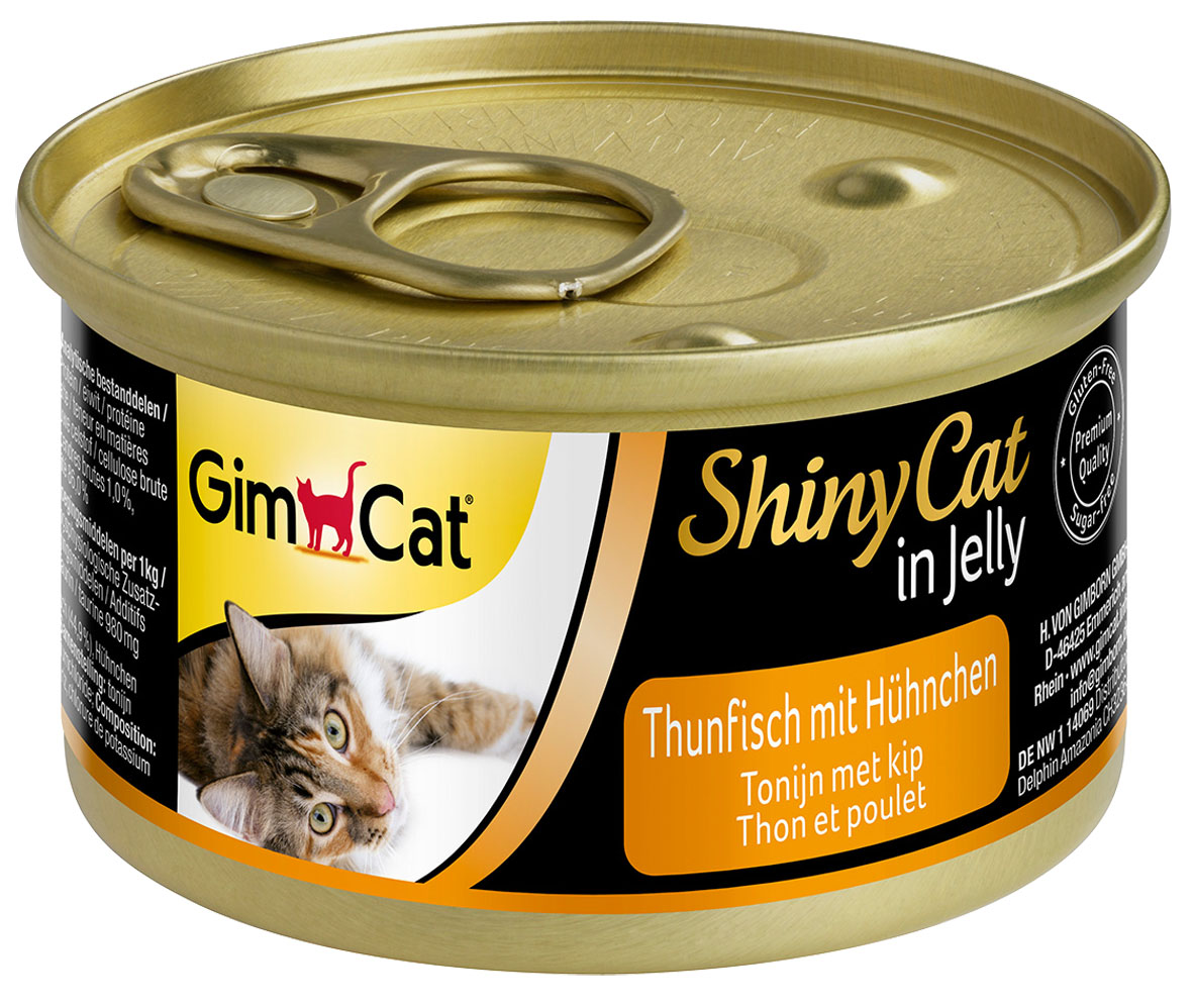 GimCat ShinyCat thon & poulet, 70g