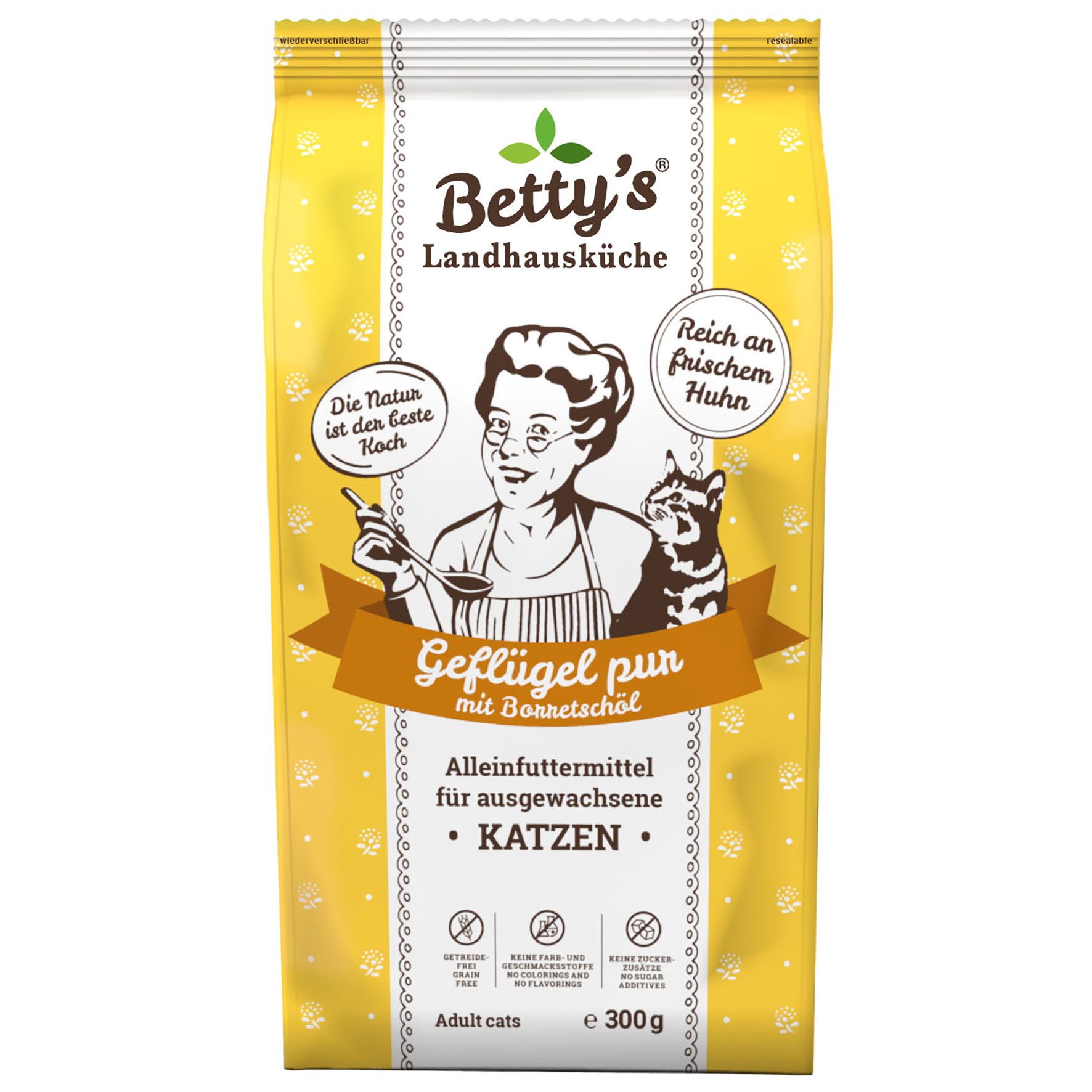 Betty's Landhausküche Adult - Puro pollame, croccantini per gatti