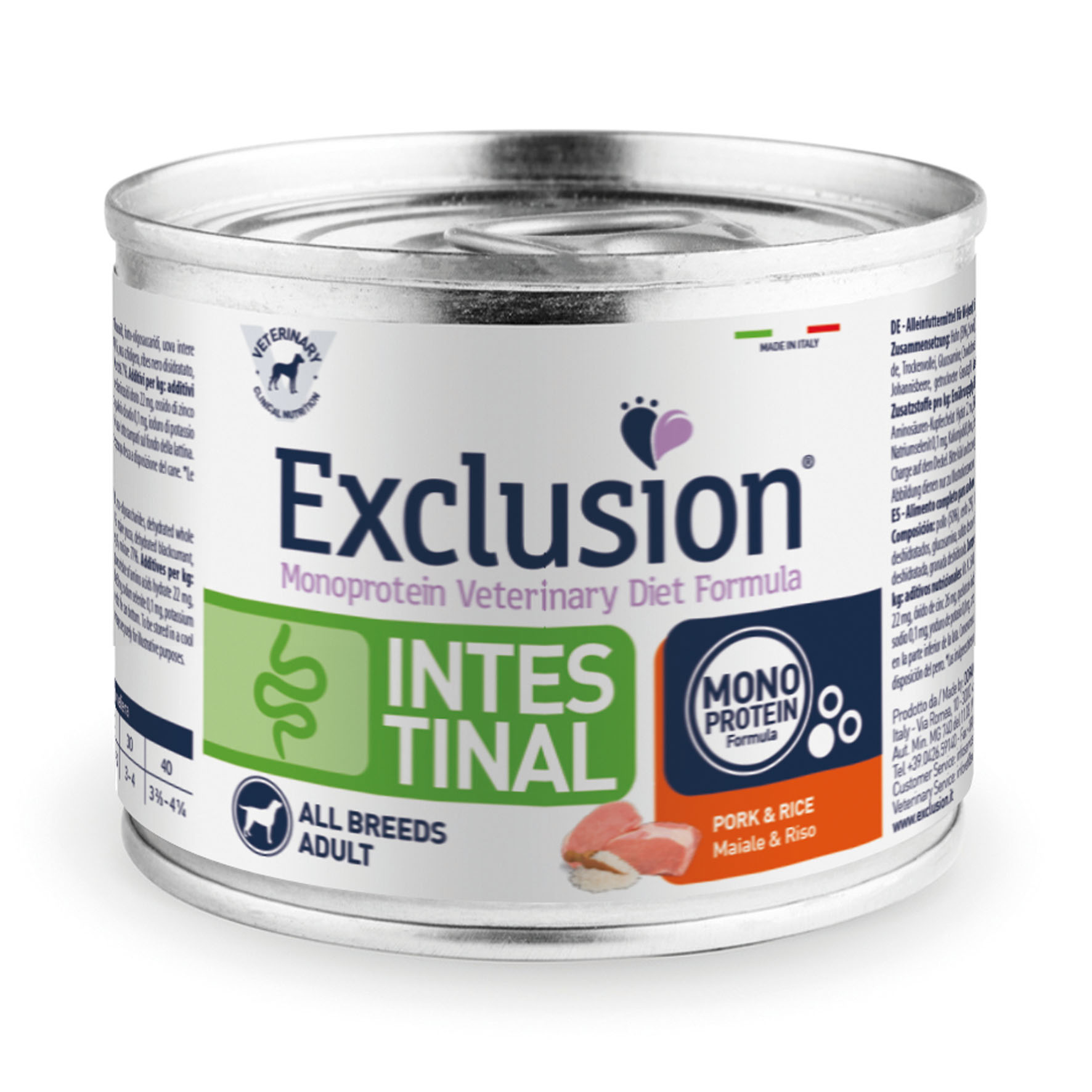 Exclusion Vet Intestinal Adult All Breeds Pork, 400g