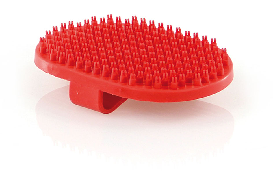 swisspet Care Etrille de soins avec picots en caoutchouc, 9x13cm