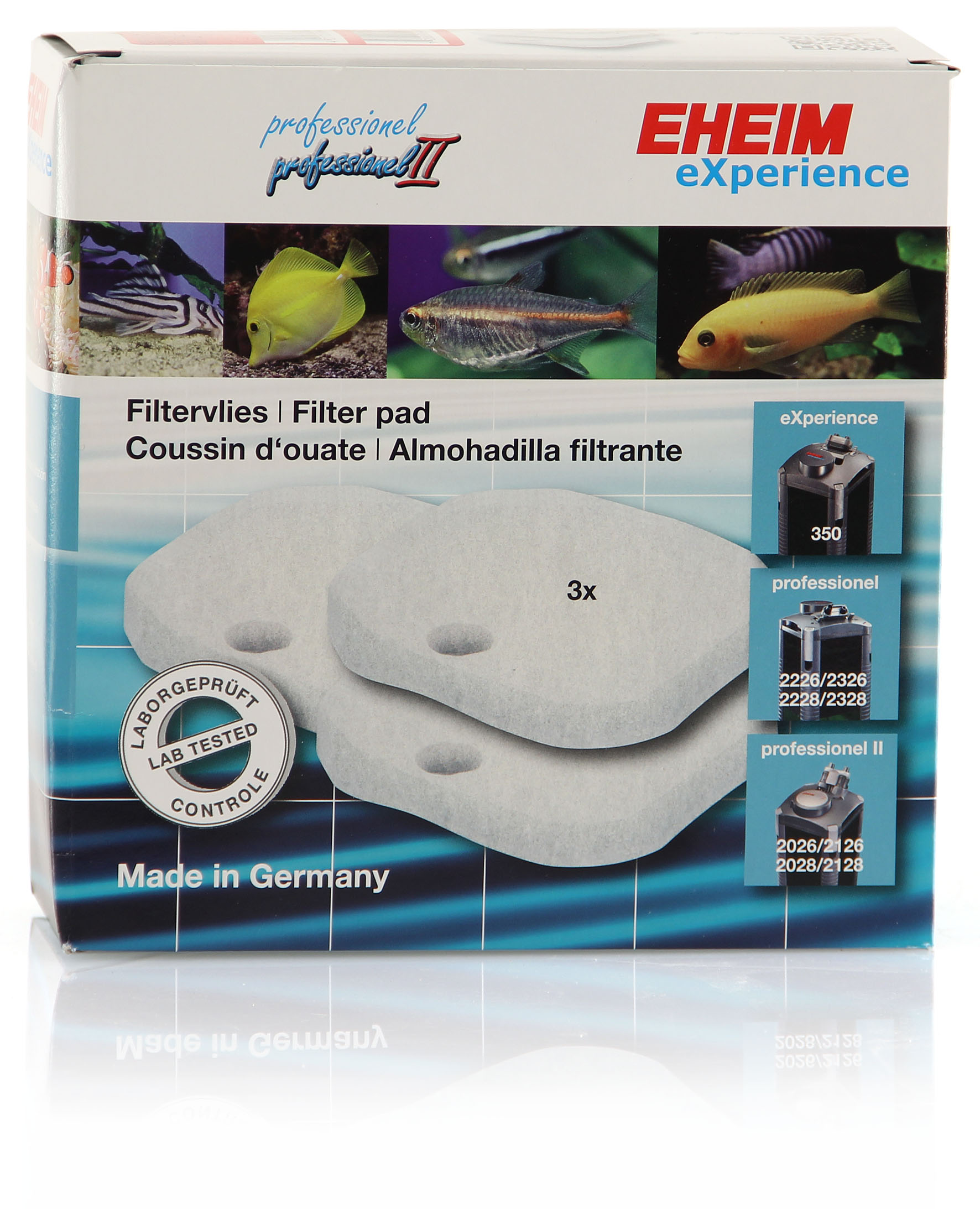 Filtervlies für eXperience 150/250/250T, 3Stk