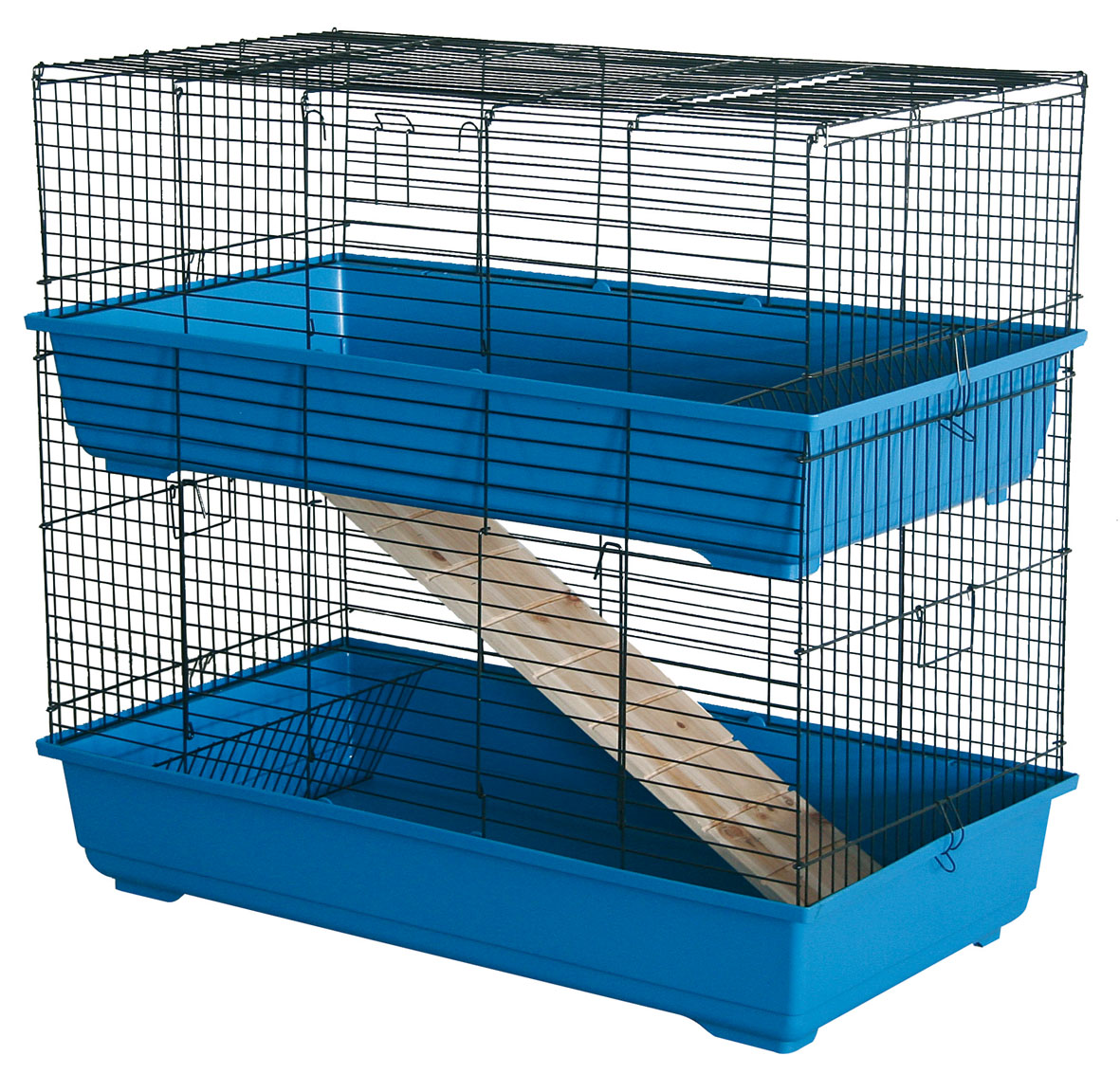 swisspet Cage pour rongeurs Cavia Sam 120, bleu