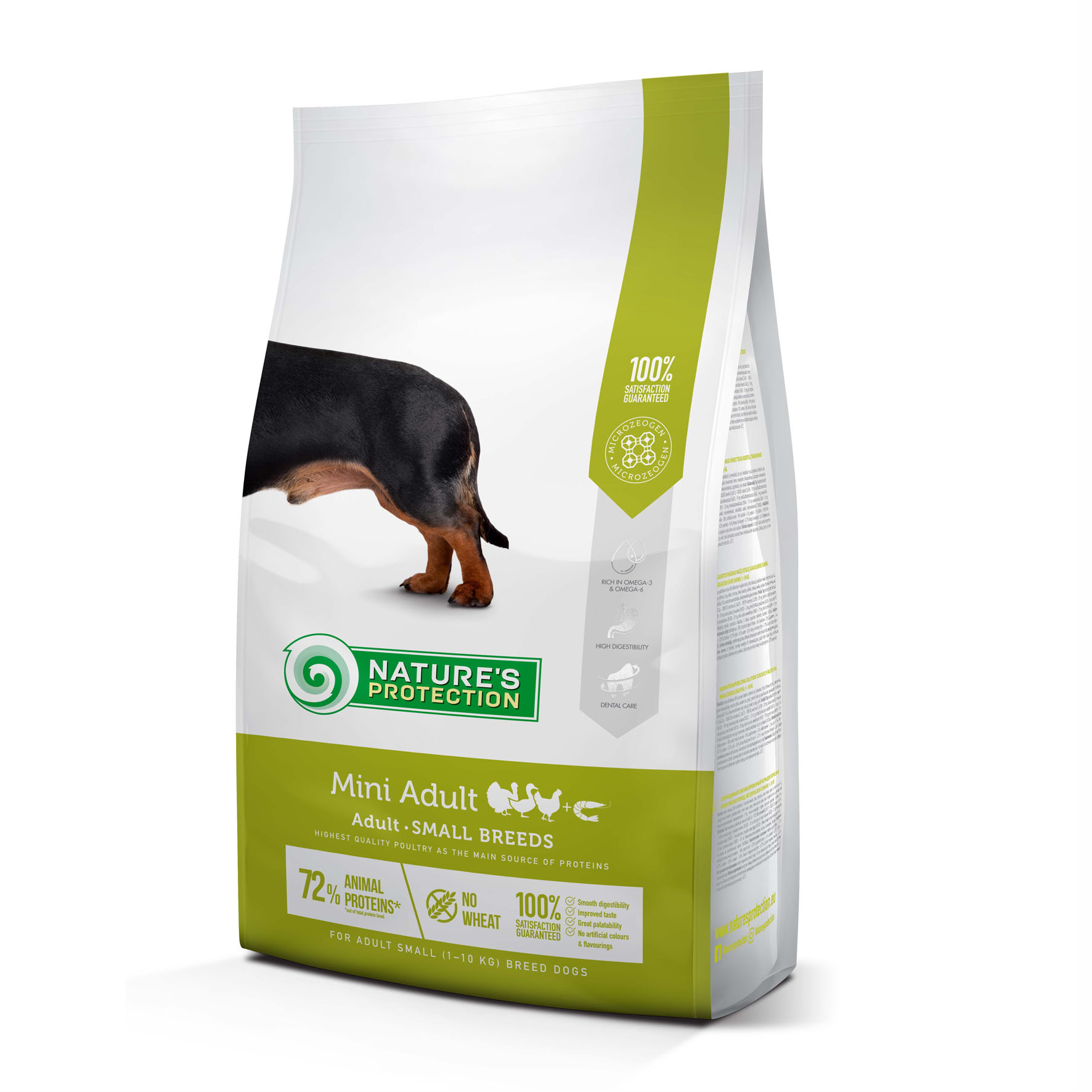 Nature's Protection Mini Adult con pollame e gamberetti di krill, 7,5 kg