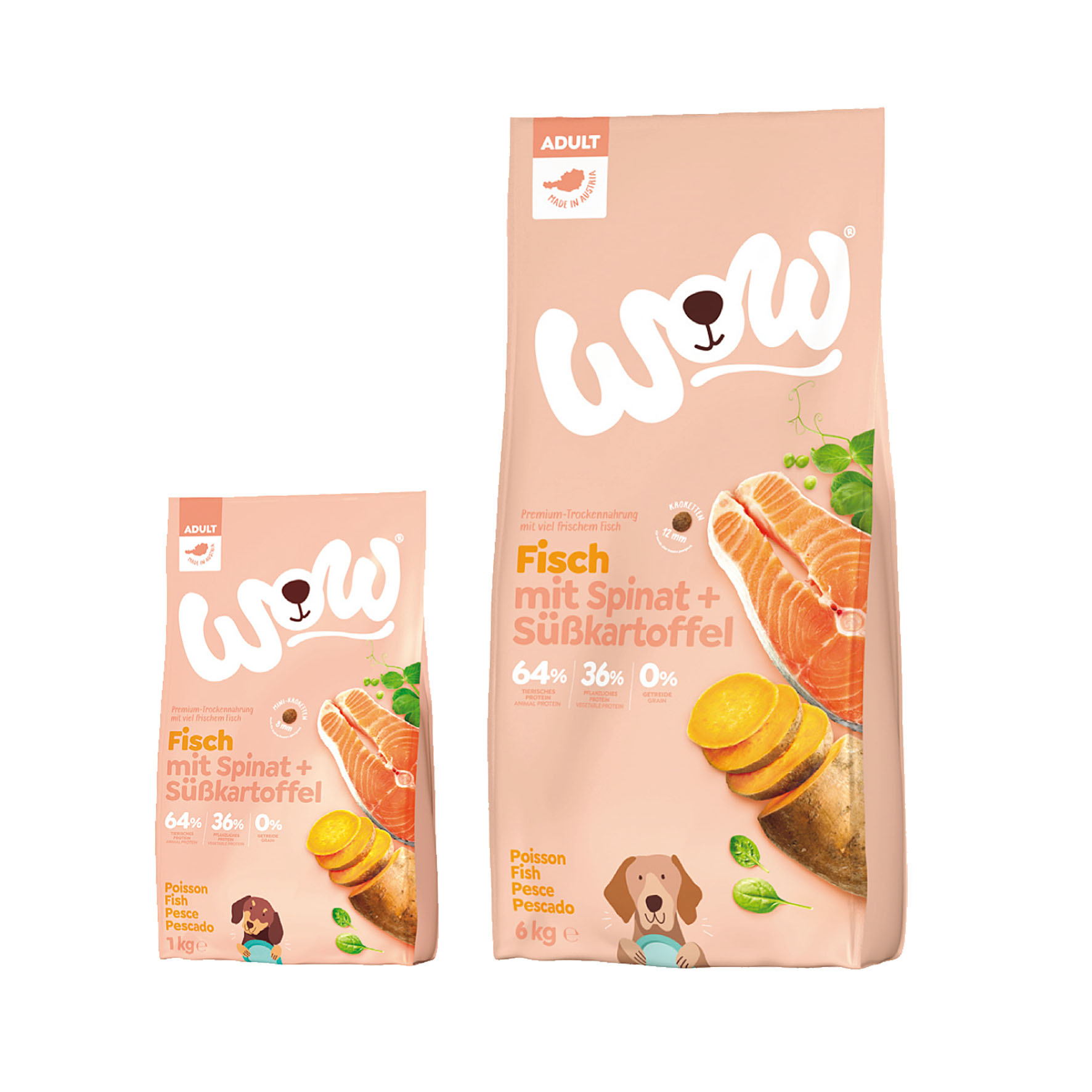 WOW Adult Mini Fisch mit Süsskartoffeln
