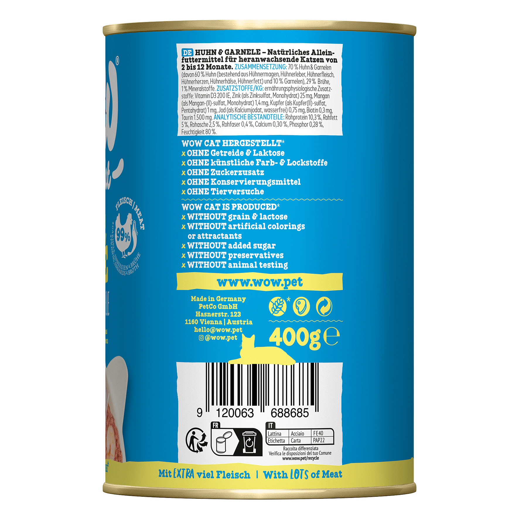 Junior Huhn & Garnele, 400g