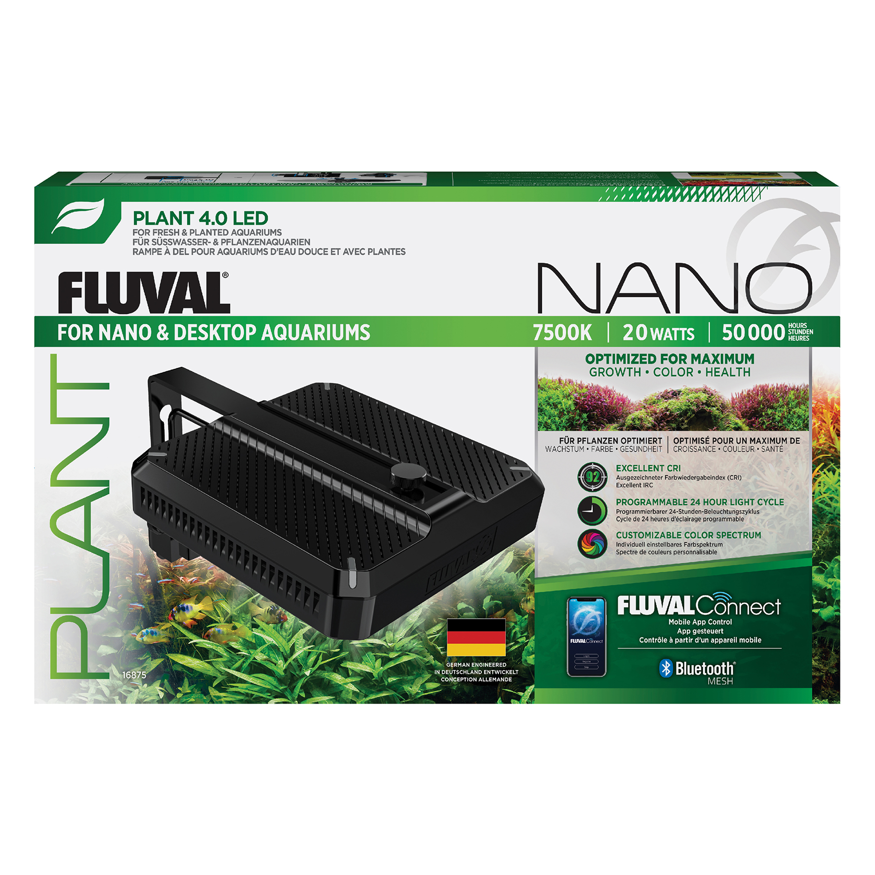 Fluval Plant Spectrum 4.0 Nano LED 20W – 14.7x14.7cm