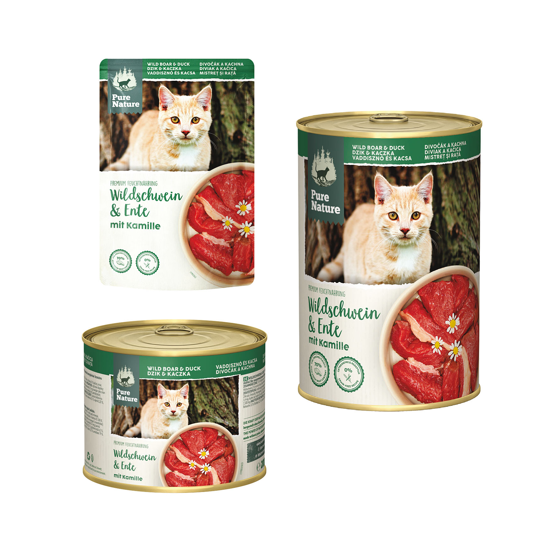 PureNature Wildschwein und Ente mit Kamille