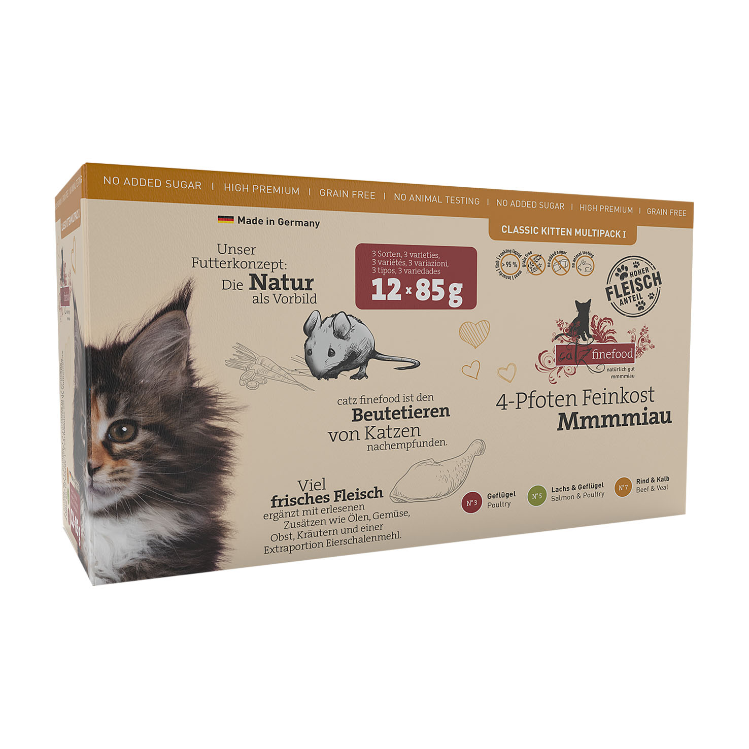 Catz finefood Kitten I Multipack, 12x85g