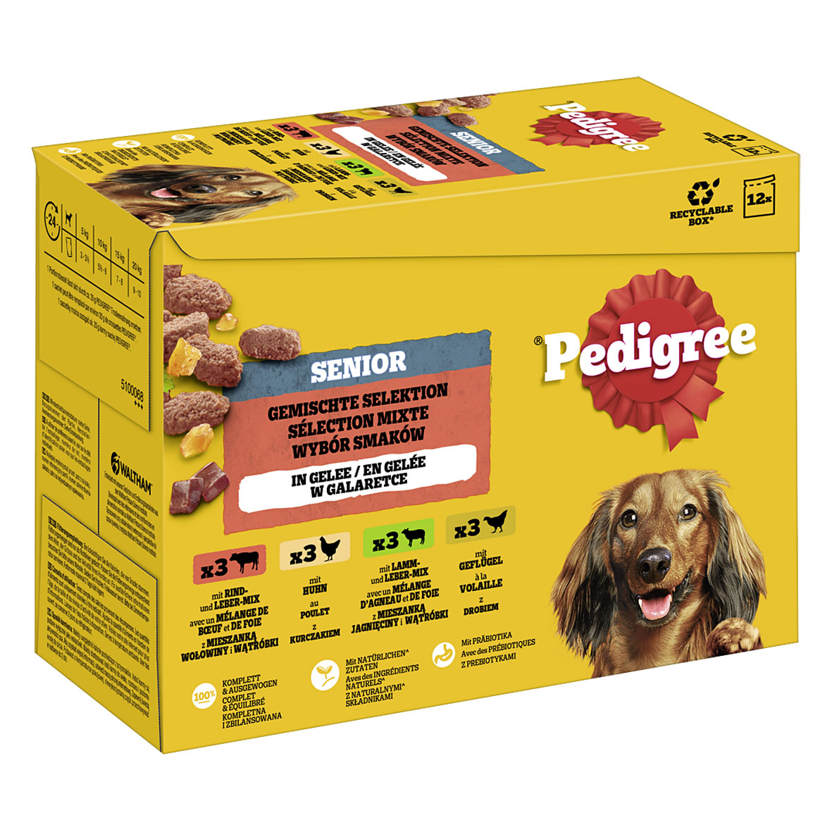 PEDIGREE® Gemischte Selektion Senior in Gelee, Senior 100g 12 Pack