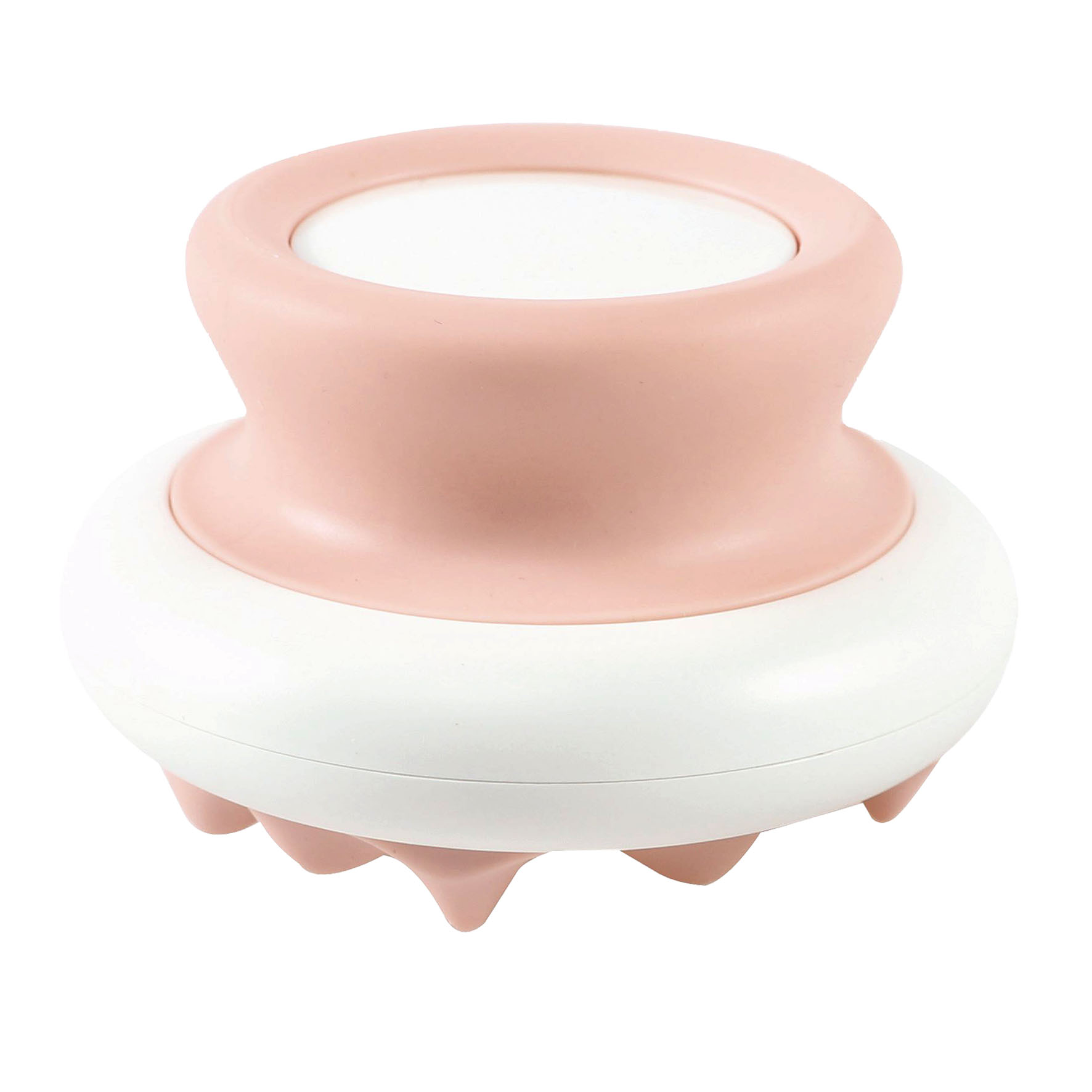 M-Pets Pettine da massaggio, denti grossi, bianco e rosa, 8 x A 5.4 cm