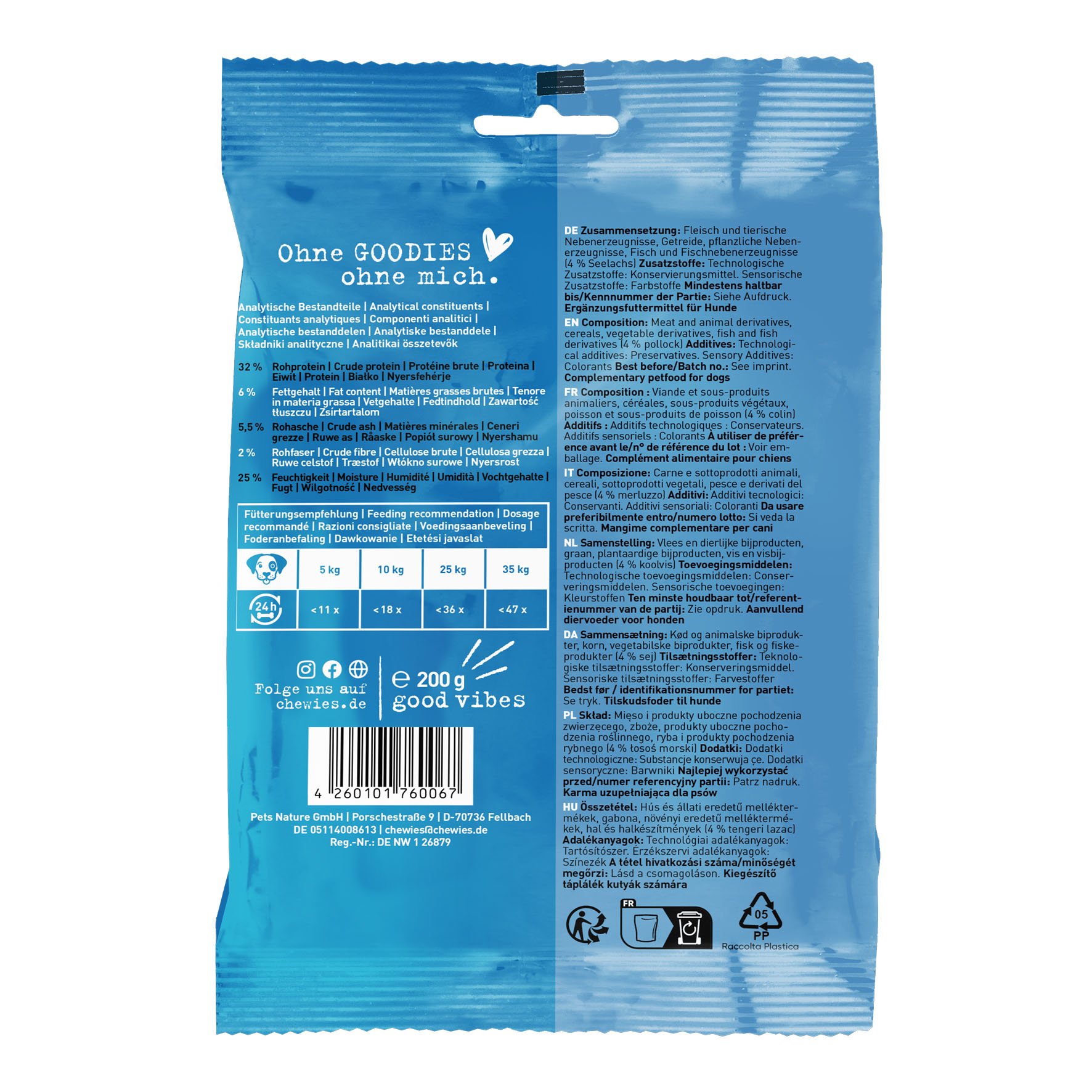 Chewies maxi os de saumon, 200g