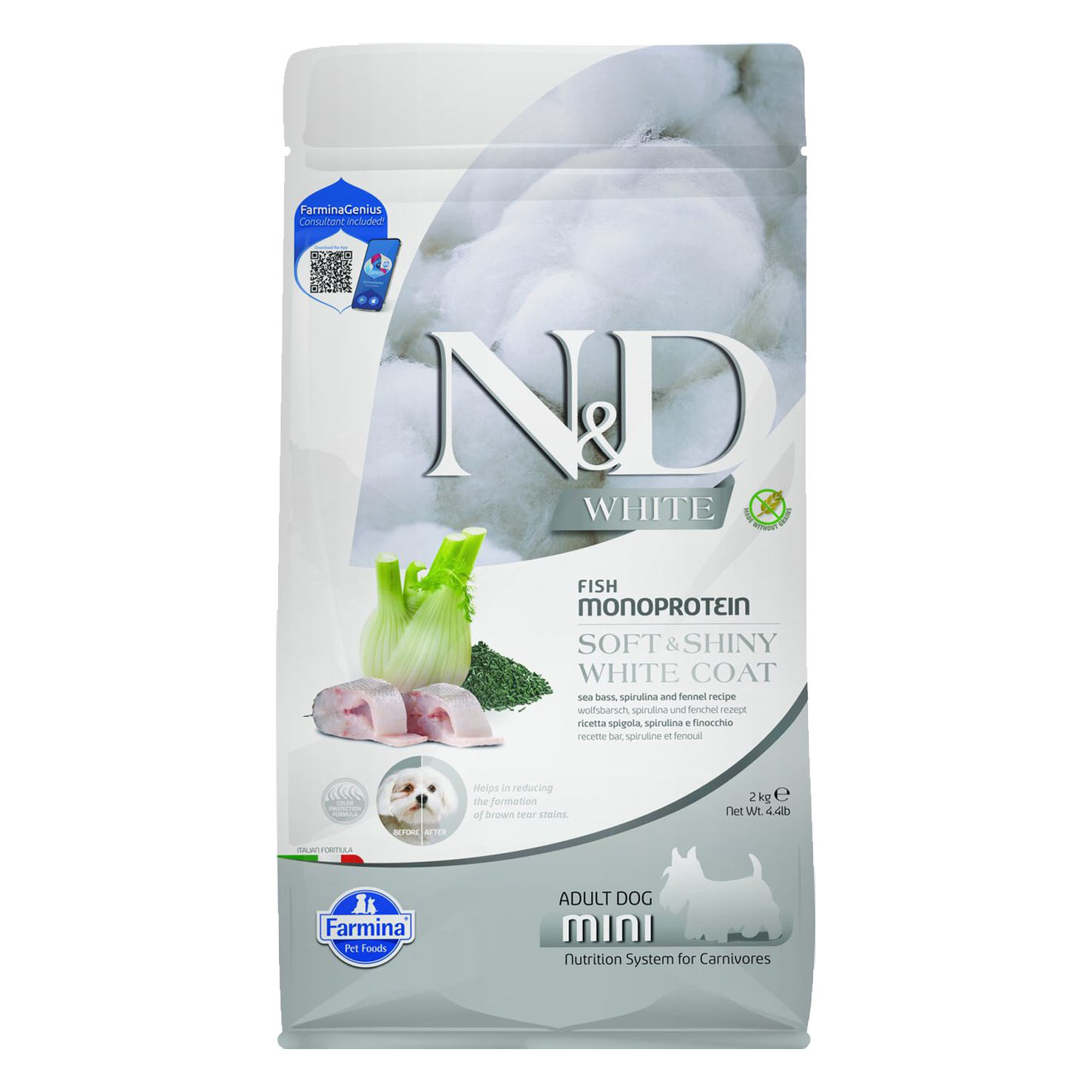 Farmina loup de mer, spiruline et fenouil, 2.0kg