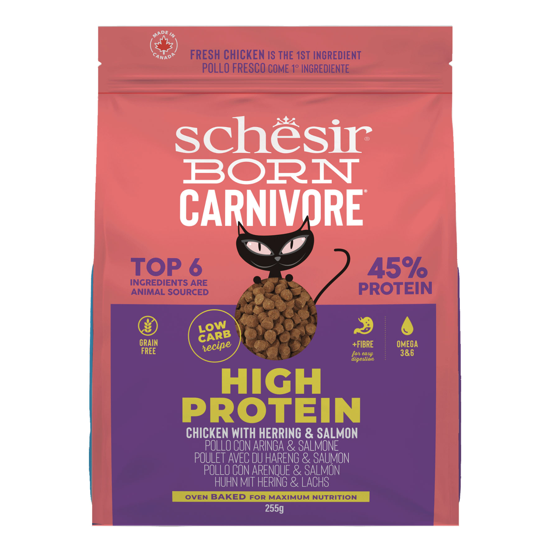 Foodwaste-Schesir Born Carnivore Cat Huhn&Hering&Lachs 255g