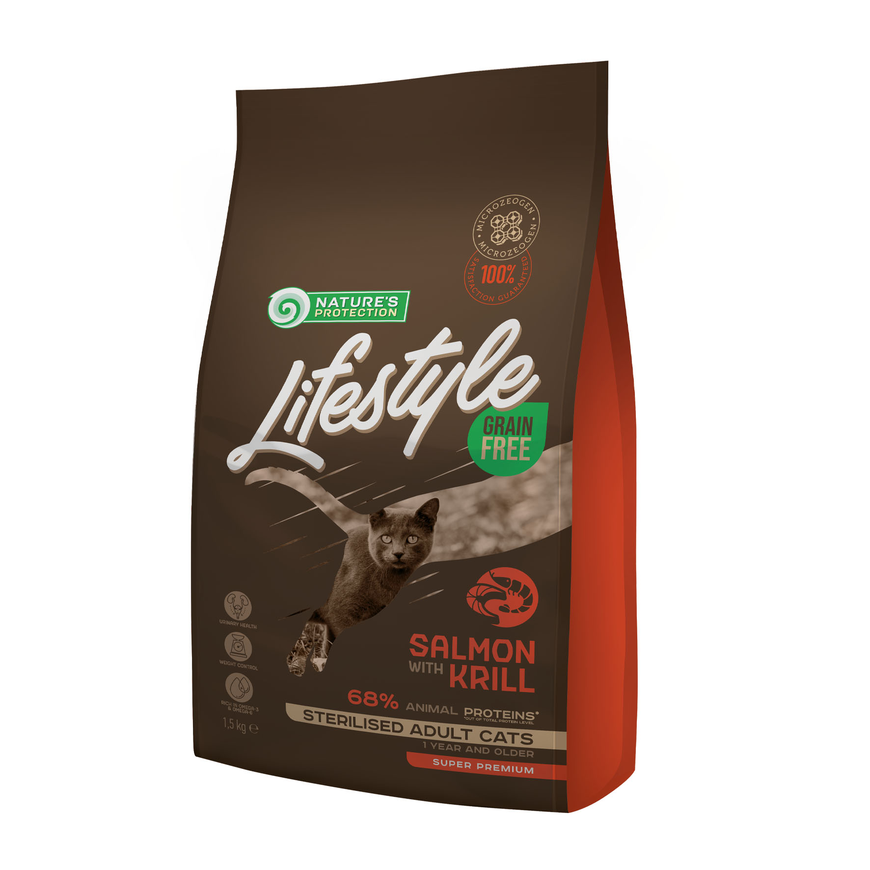 Nature‘s Protection Lifestyle Grain Free Adult Sterilised mit Lachs und Krillgarnele