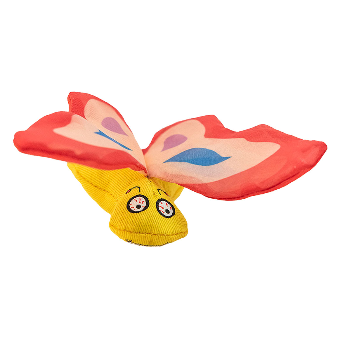 Yeowww Schmetterlinge mit biologische Katzenminze, rot, 6cm