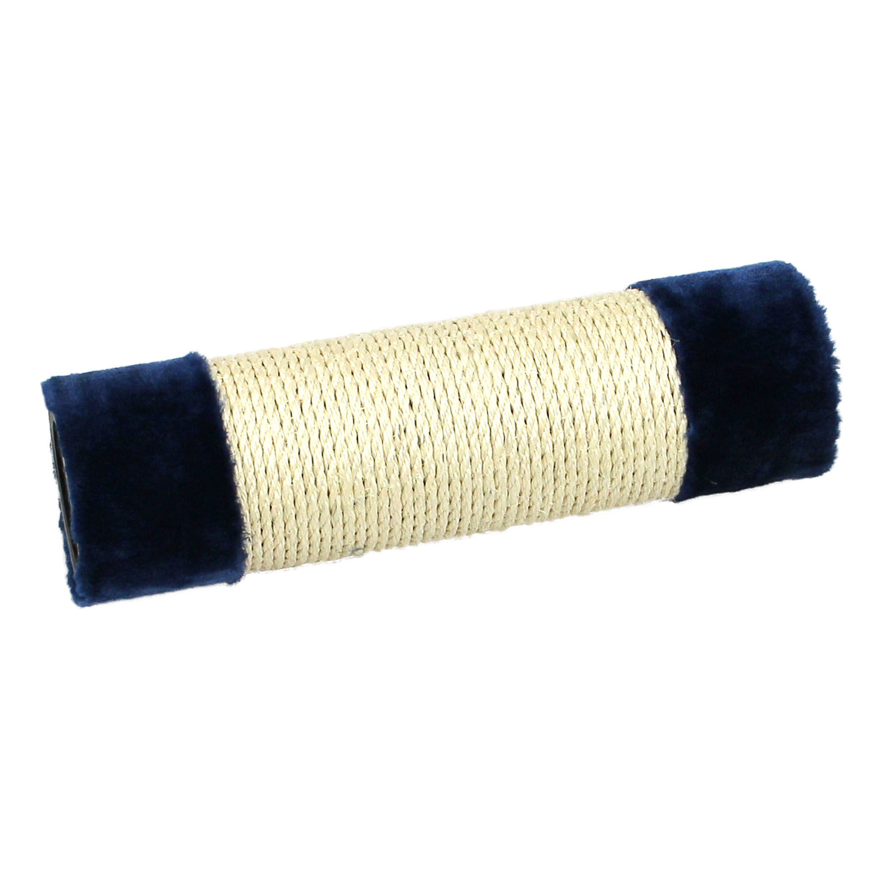 swisspet Säule Sisal mit Plüsch, blau D=12x35cm