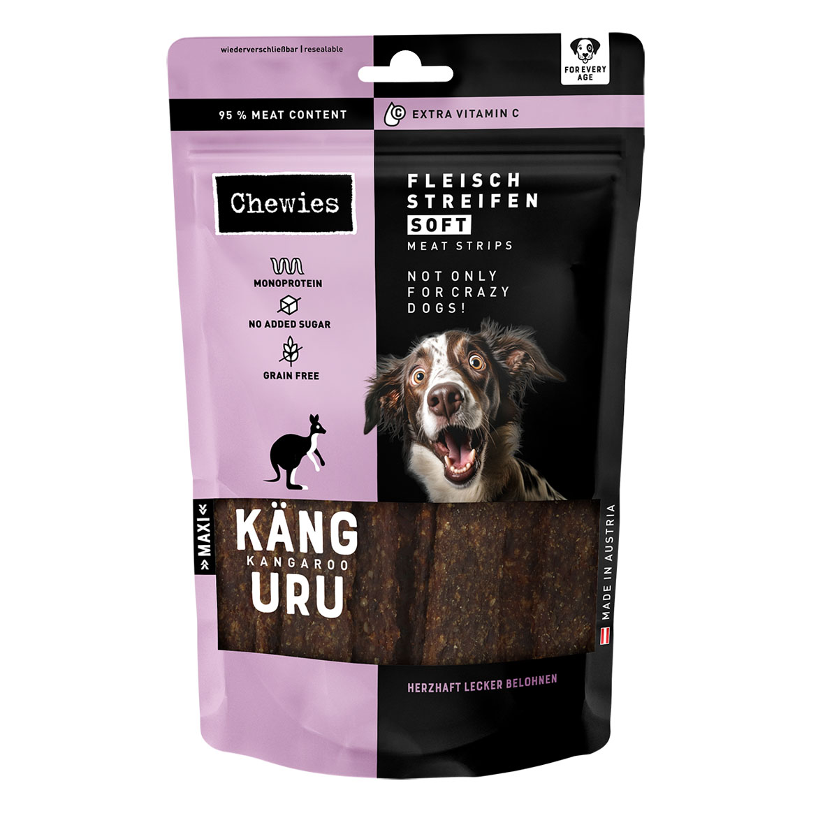 Chewies lamelles de viande Soft kangourou 150g