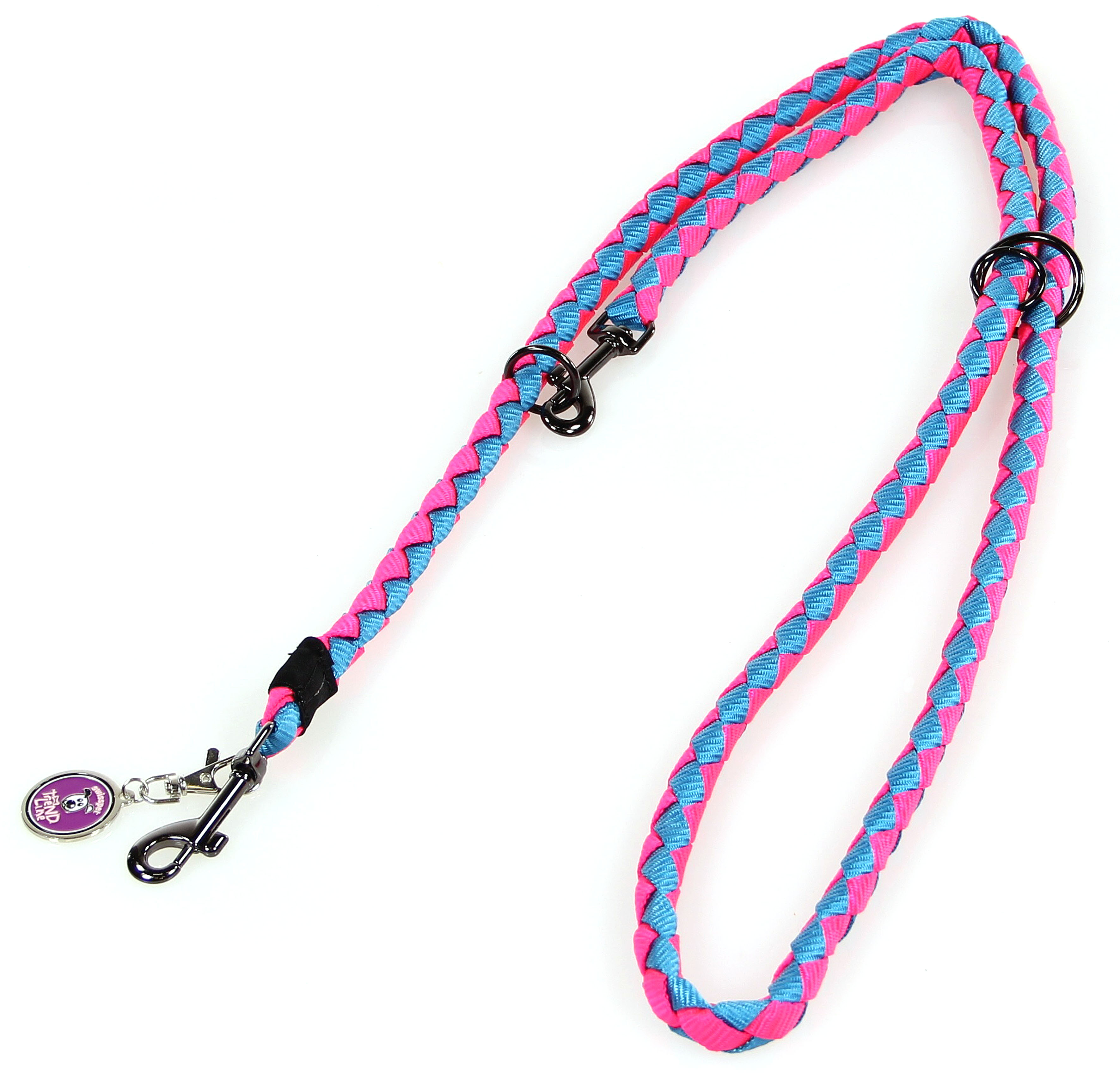 TrendLine Führleine Diamond, pink-blau, ø12mm/180cm