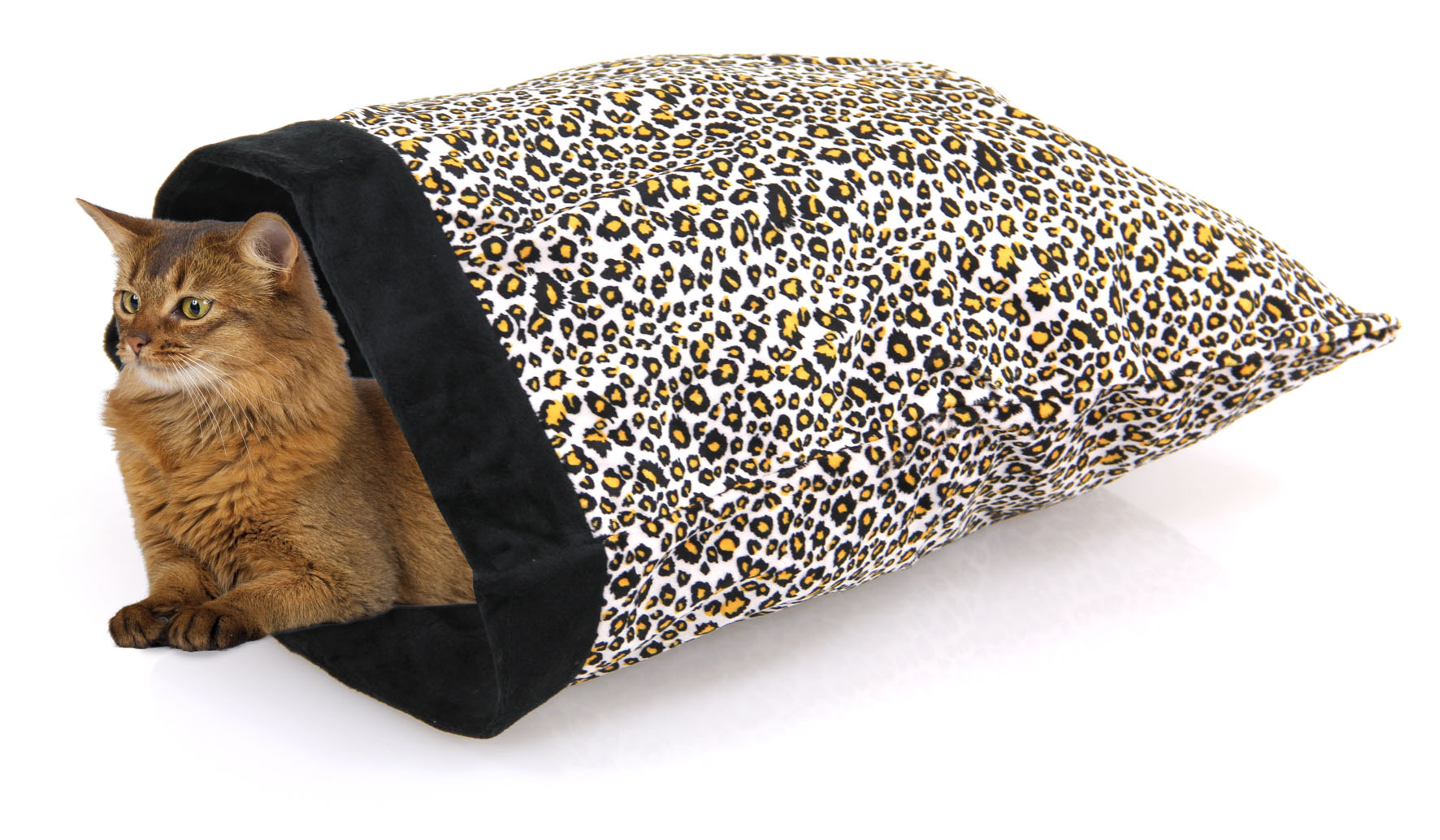 swisspet sac froufrou en peluche léopard