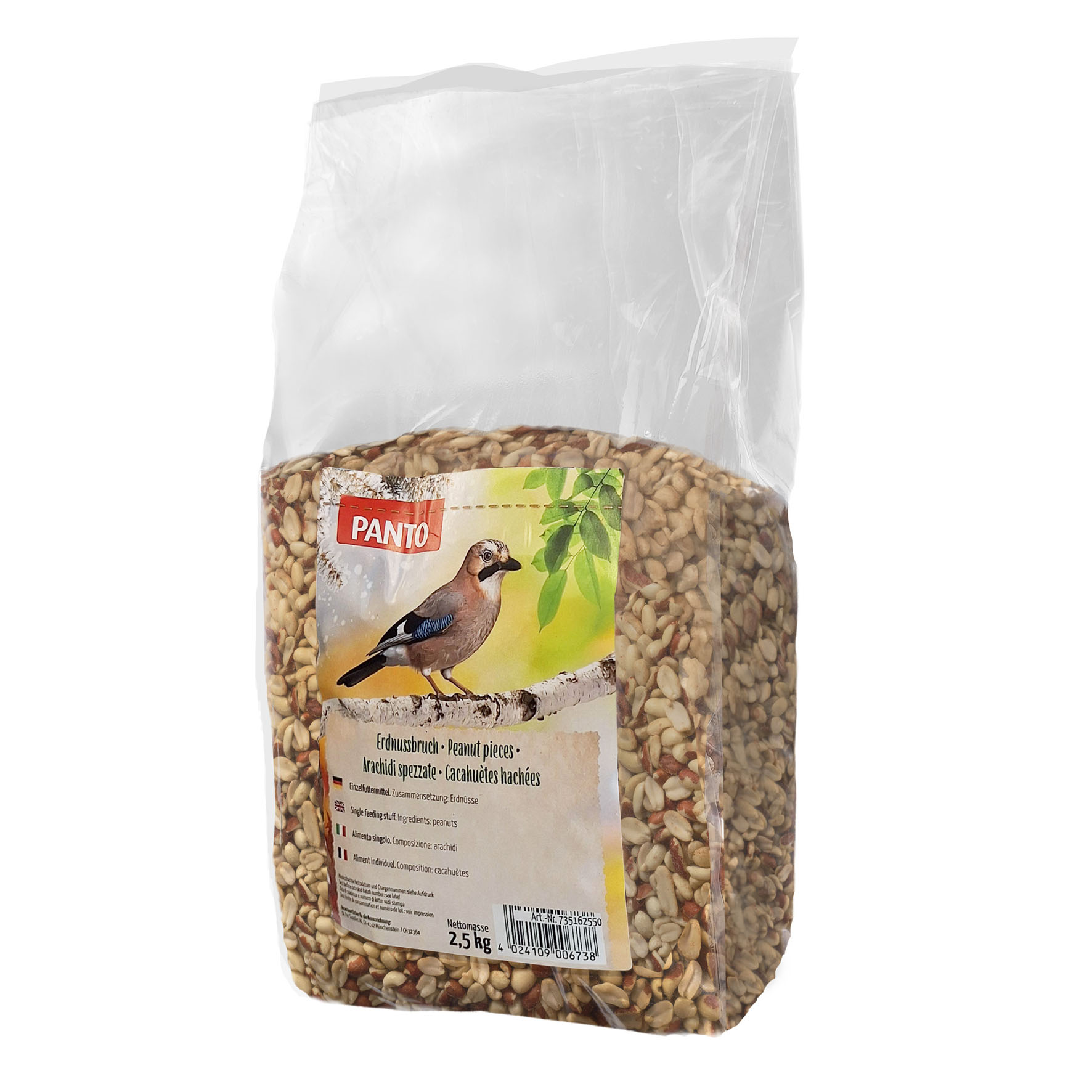 Panto Erdnussbruch halbe & ganze Haut, 1kg