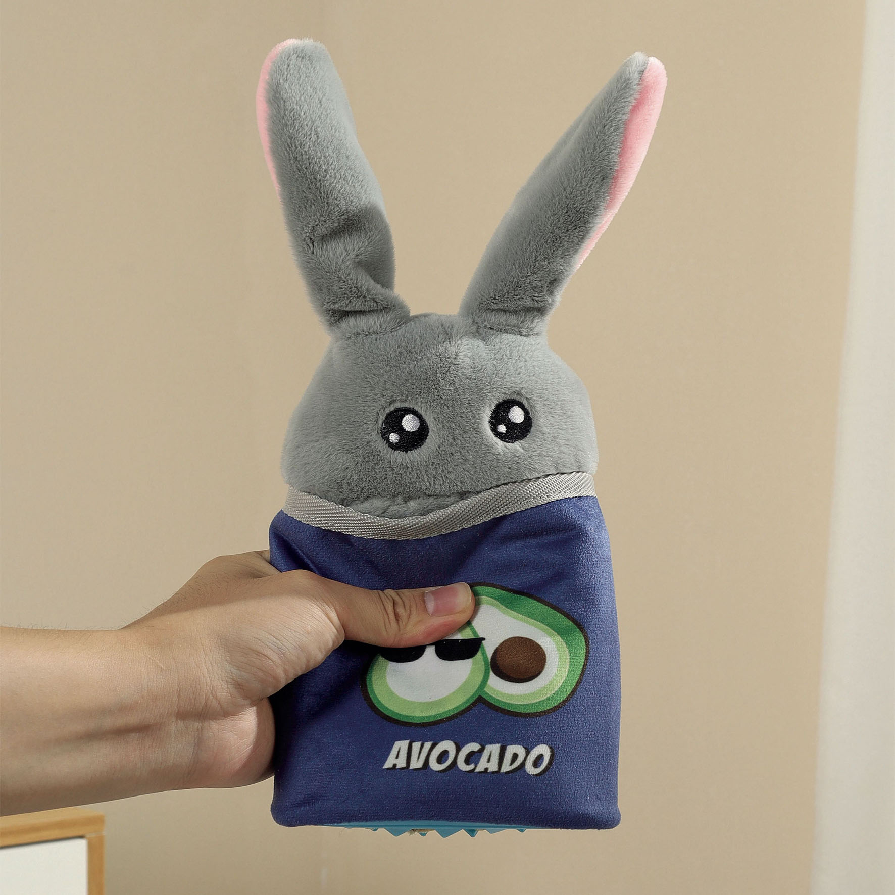 M-Pets Hundespielzeug Roger, Blau & Grau, 11,7 x 5 x 23,5 cm