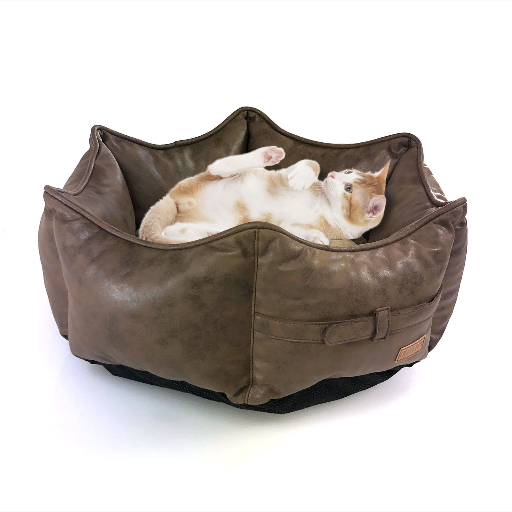 Hunde- & Katzendonut Royal beige/braun