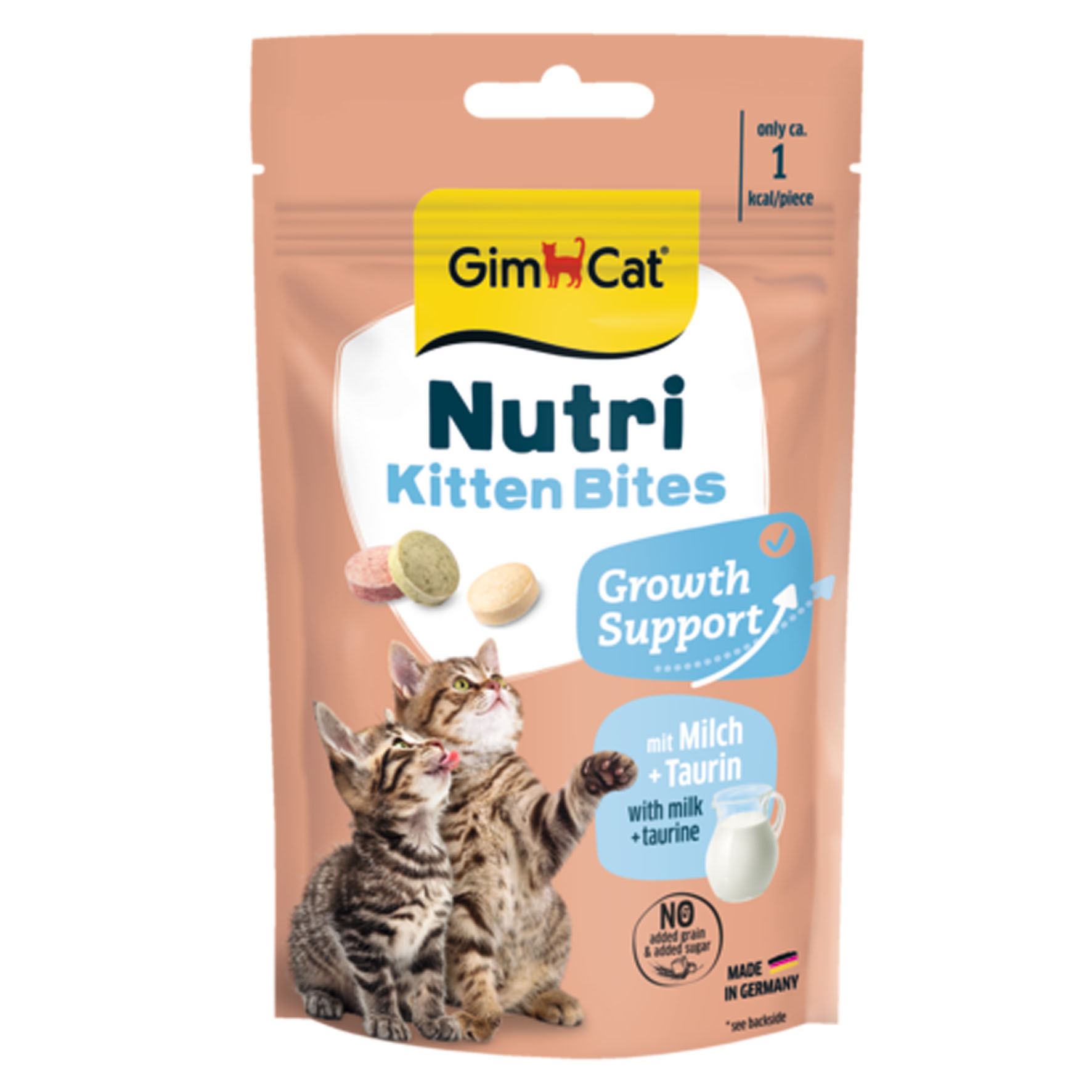 GimCat Nutri Kitten Bites au lait + taurine, 40g 