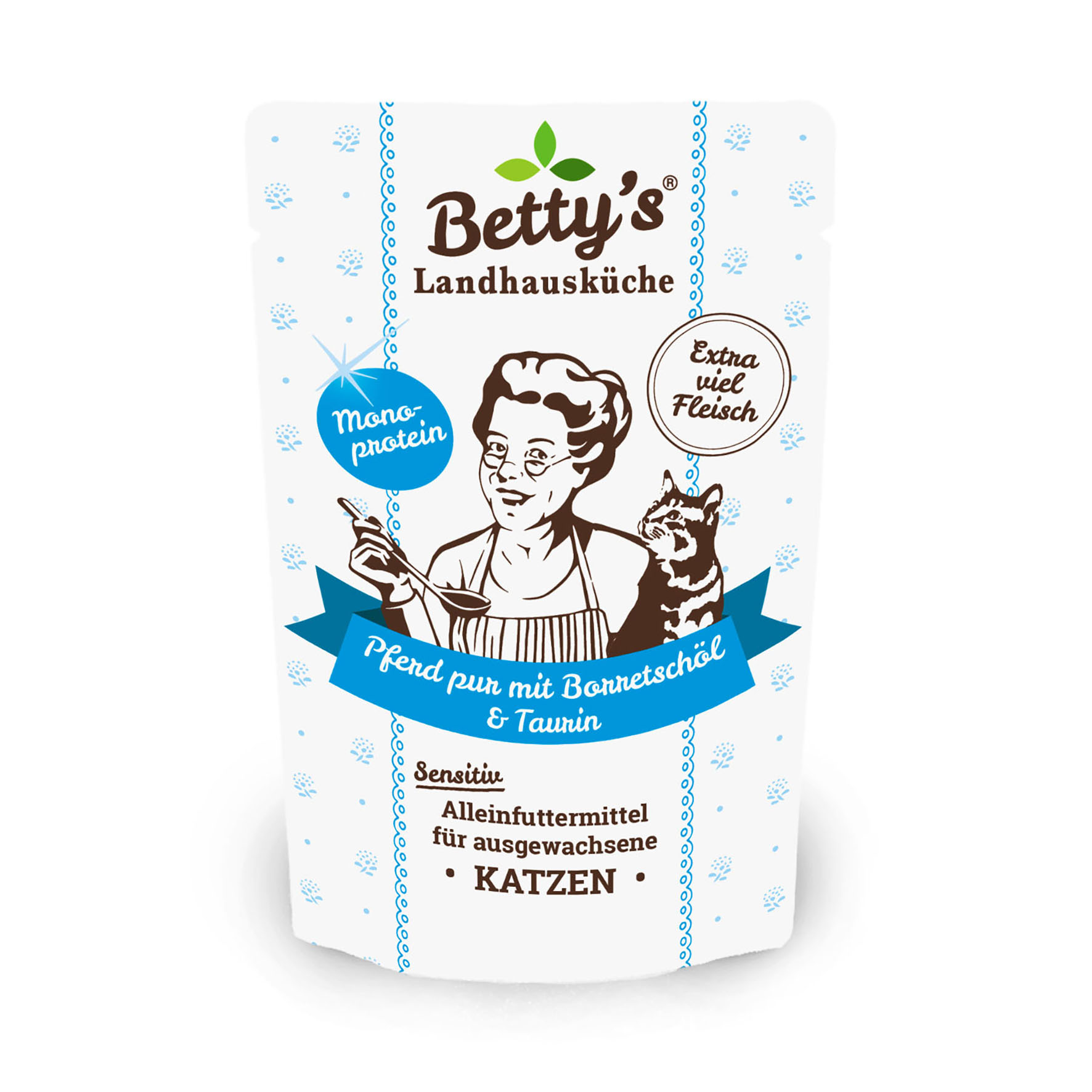 Betty´s Landhausküche - Pferd Pur, Nassfutter für Katzen, 100g