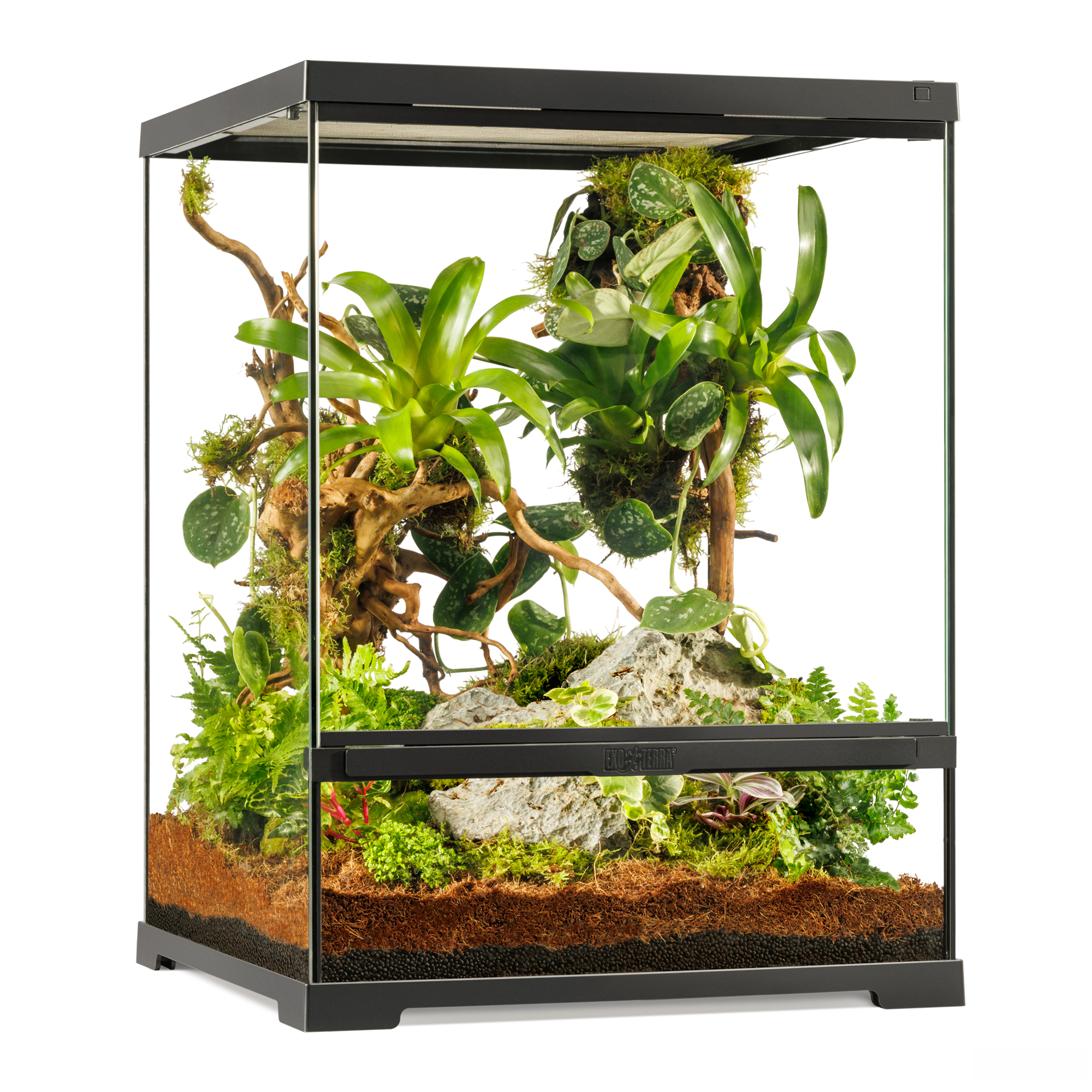 Exo Terra Pro Terrarium - 45x45x60cm - Steghöhe: 145mm