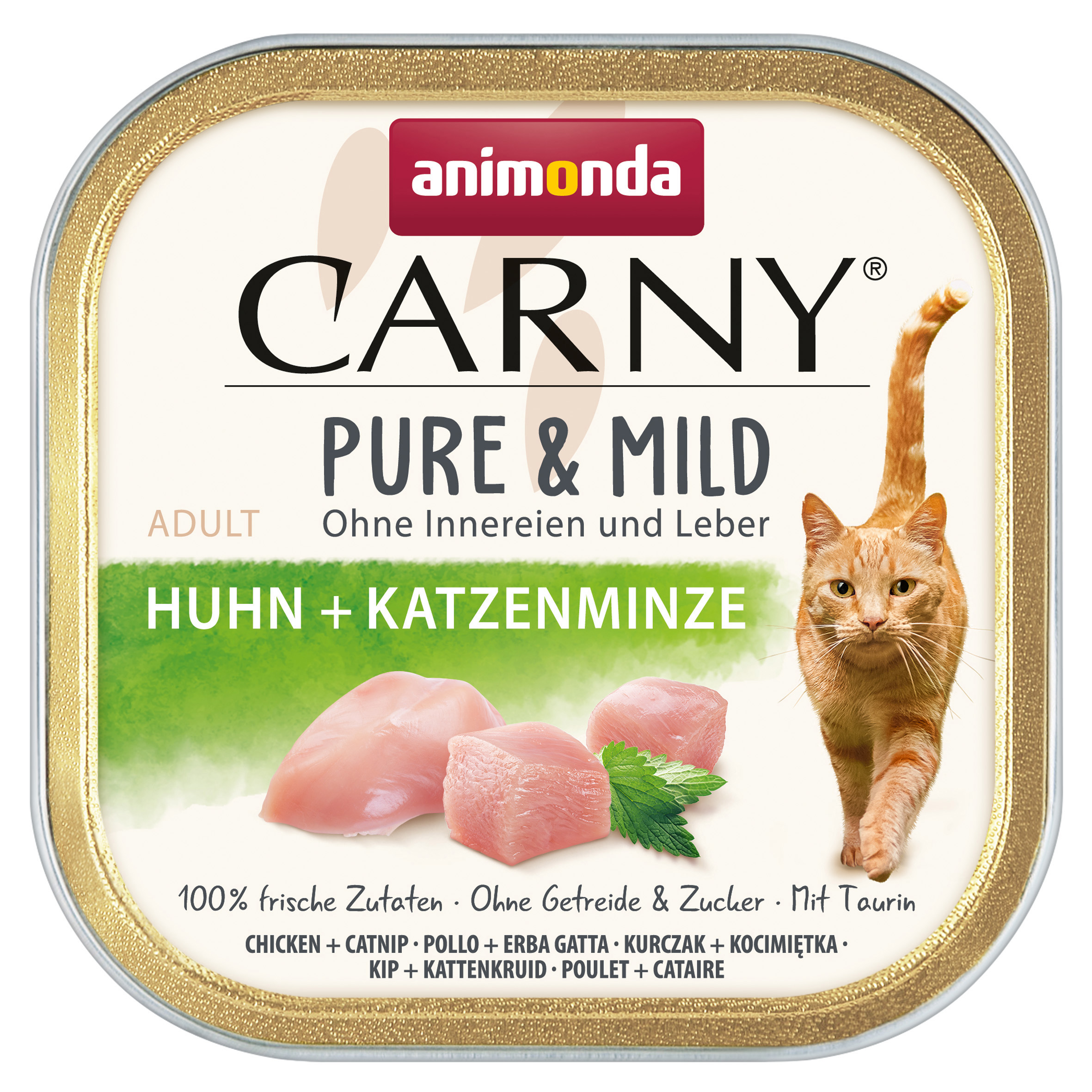 Carny Adult Pure & Mild Huhn + Katzenminze, 100g