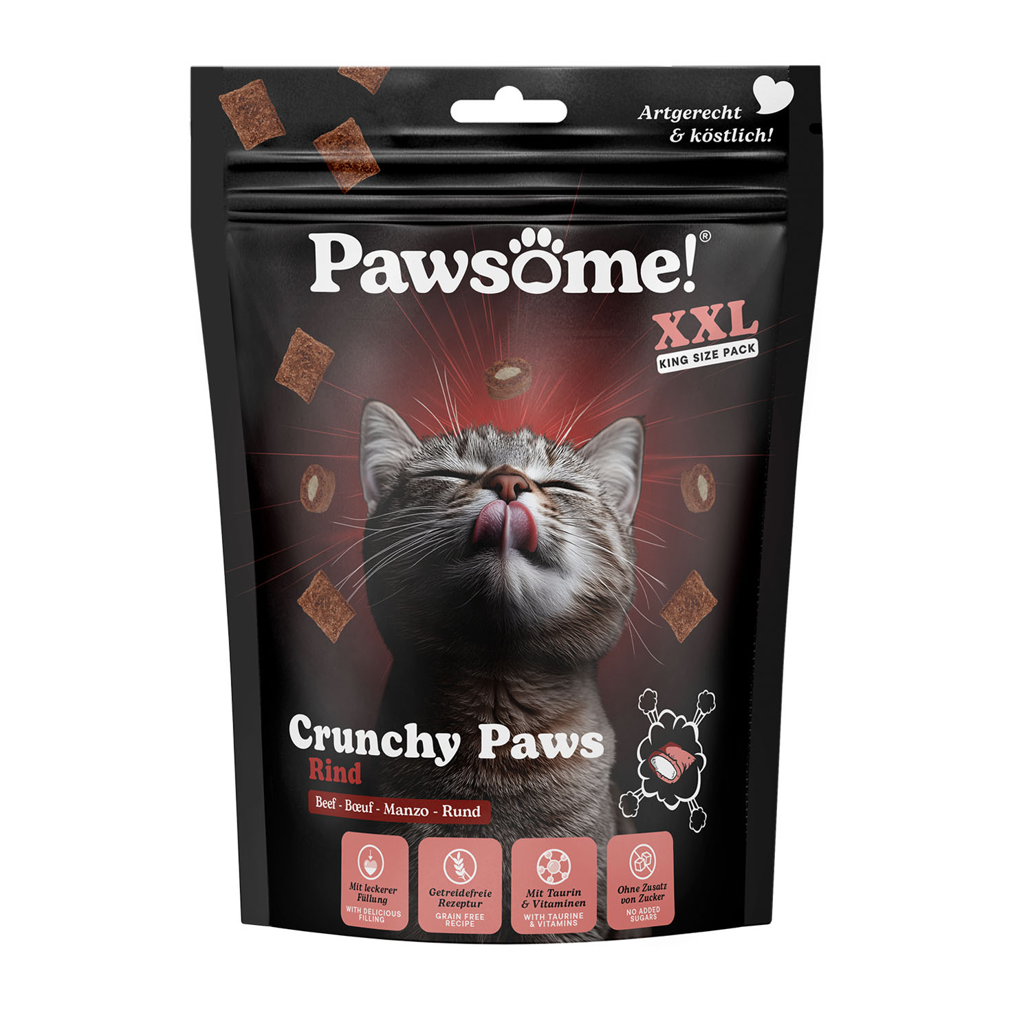 Pawsome! Crunchy Paws Rind 150g